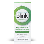 blink Contacts Lubricating Eye Drops 0.34 fl oz (10 mL) - Pack of 3