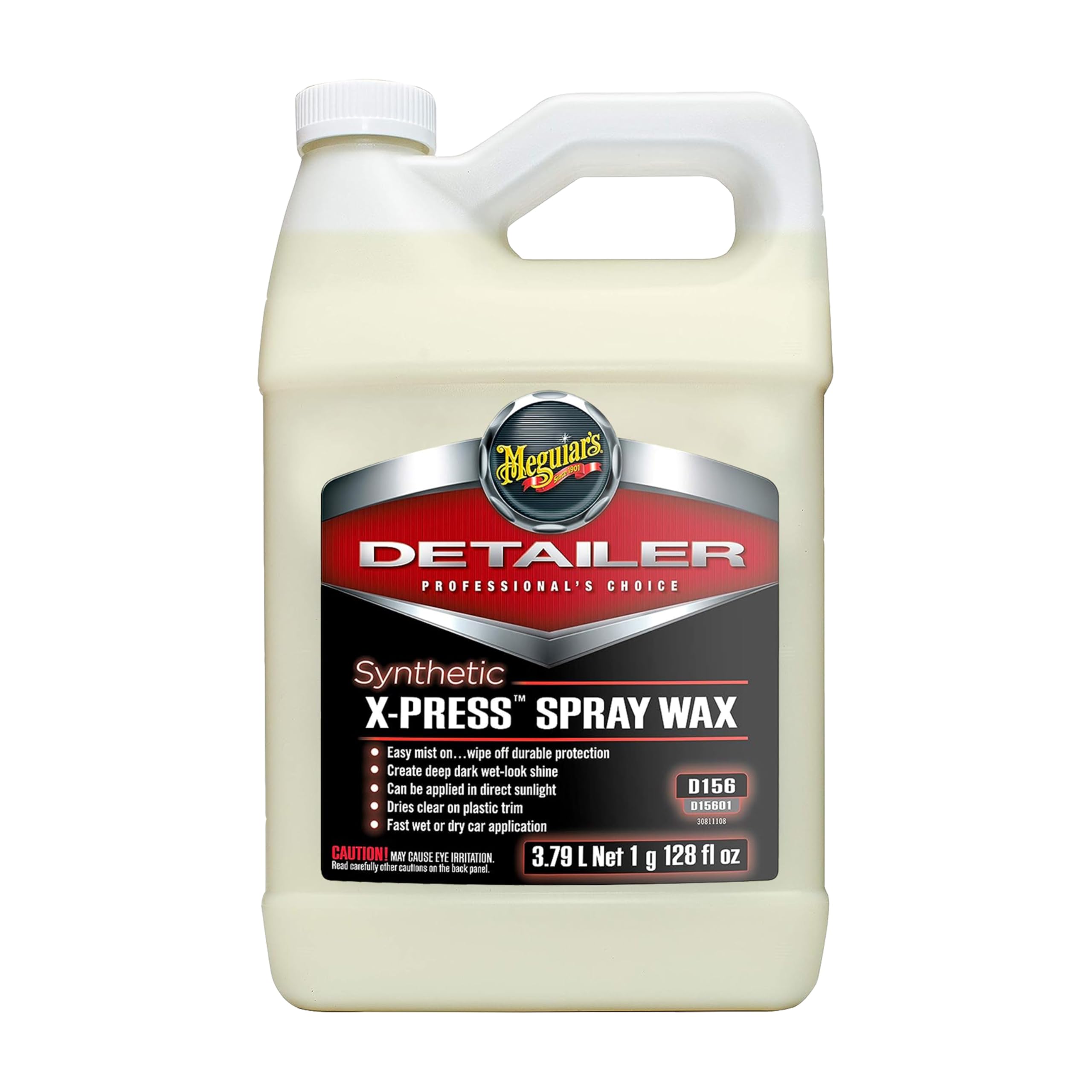 Meguiar's D15601 Synthetic X-Press Spray Wax – 1 Gallon Container