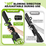 Sealegend Gutter Cleaning Attachment Kit Compatible with EGO 530CFM, 580CFM, 575CFM, 650CFM, 615CFM, LBX6000 Leaf Blowers 360° Adjustable Nozzles Extends Up to 8.3FT for Safe, Efficient Cleaning