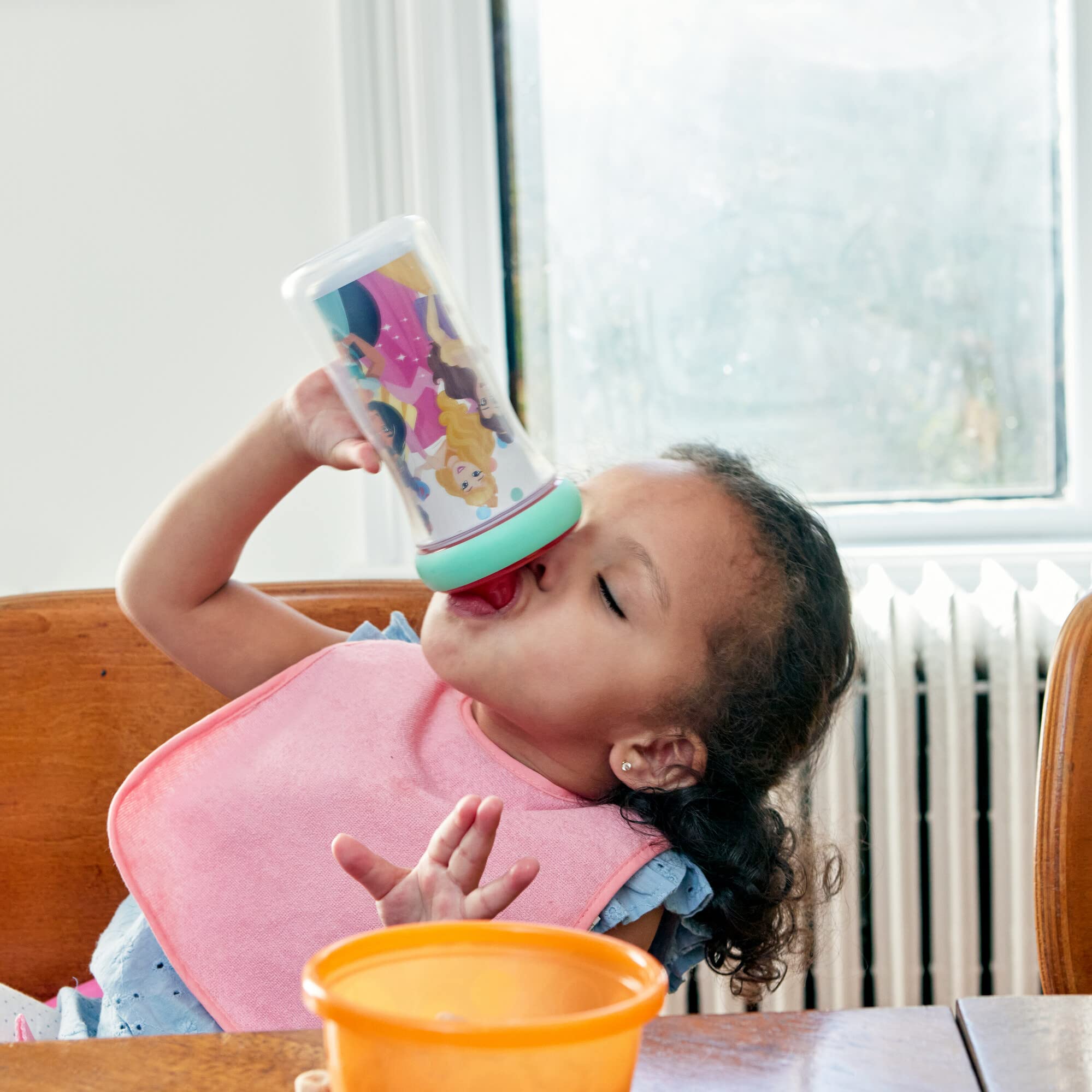 The First Years Disney Princess Kids Insulated Sippy Cups - Dishwasher Safe Spill Proof Toddler Cups - Ages 12 Months and Up - 9 Ounces - 2 Count