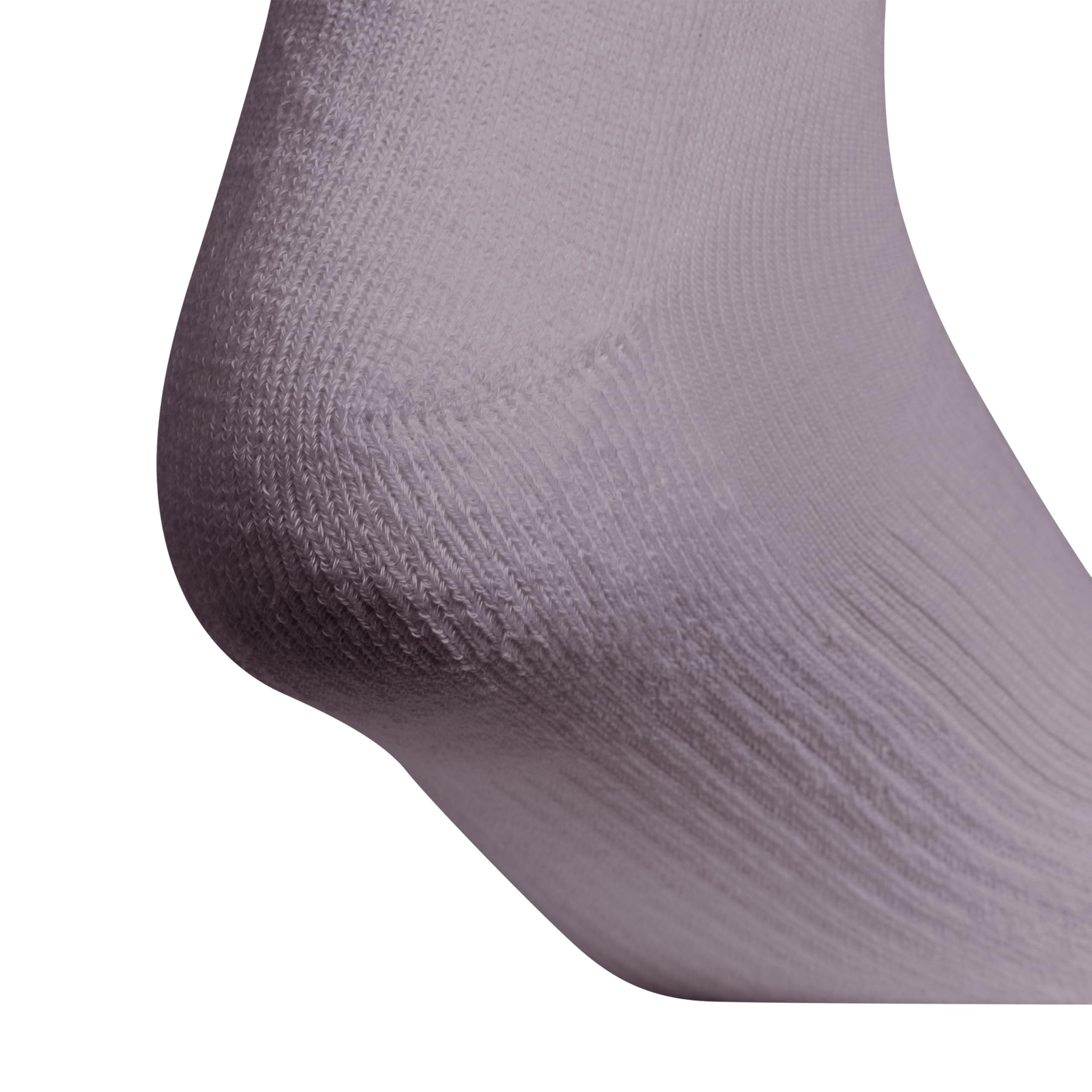 adidas Women's Ankle Socks, Athletic Cushioned Quarter Fit, 6-Pack, Durable, Comfortable, Cooling, with Compression, Preloved Fig Purple/Clear Onix Grey/White, M
