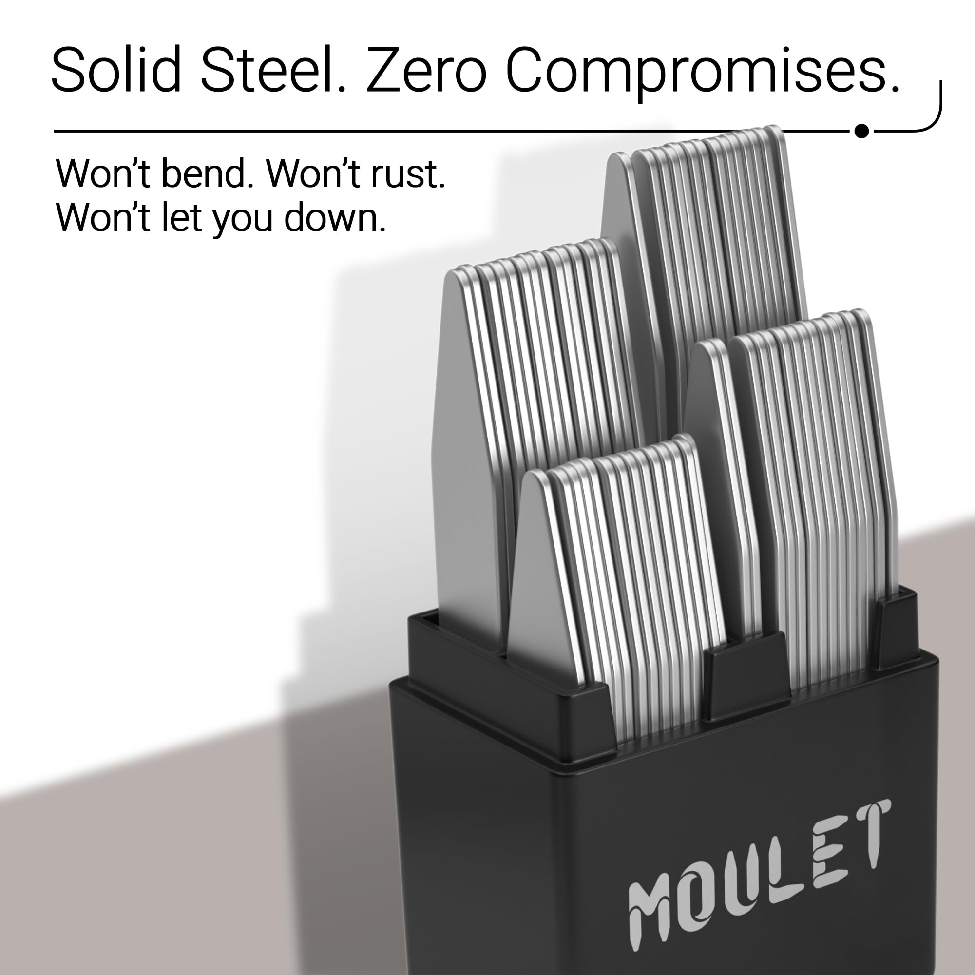 56 Metal Collar Stays for Men's Dress Shirts – Premium Stainless Steel Collar Inserts in 4 Sizes