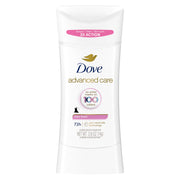 Dove Advanced Care Antiperspirant Deodorant Stick for Soft, Resilient Skin, Clear Finish with No White Marks and 72-Hour Sweat & Odor Protection, 2.6 oz