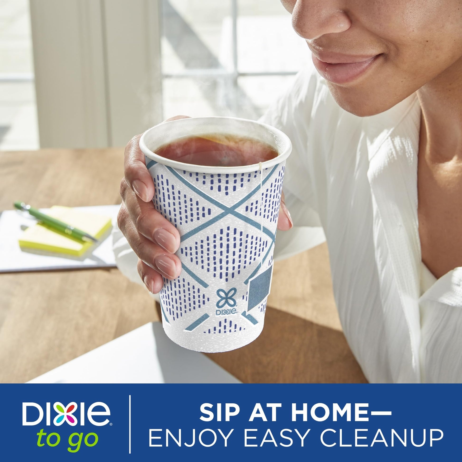 Dixie To Go Paper Coffee Cups With Lids, 12 oz, 14 ct, Disposable Insulated Paper Cups for On-The-Go Hot or Cold Beverages