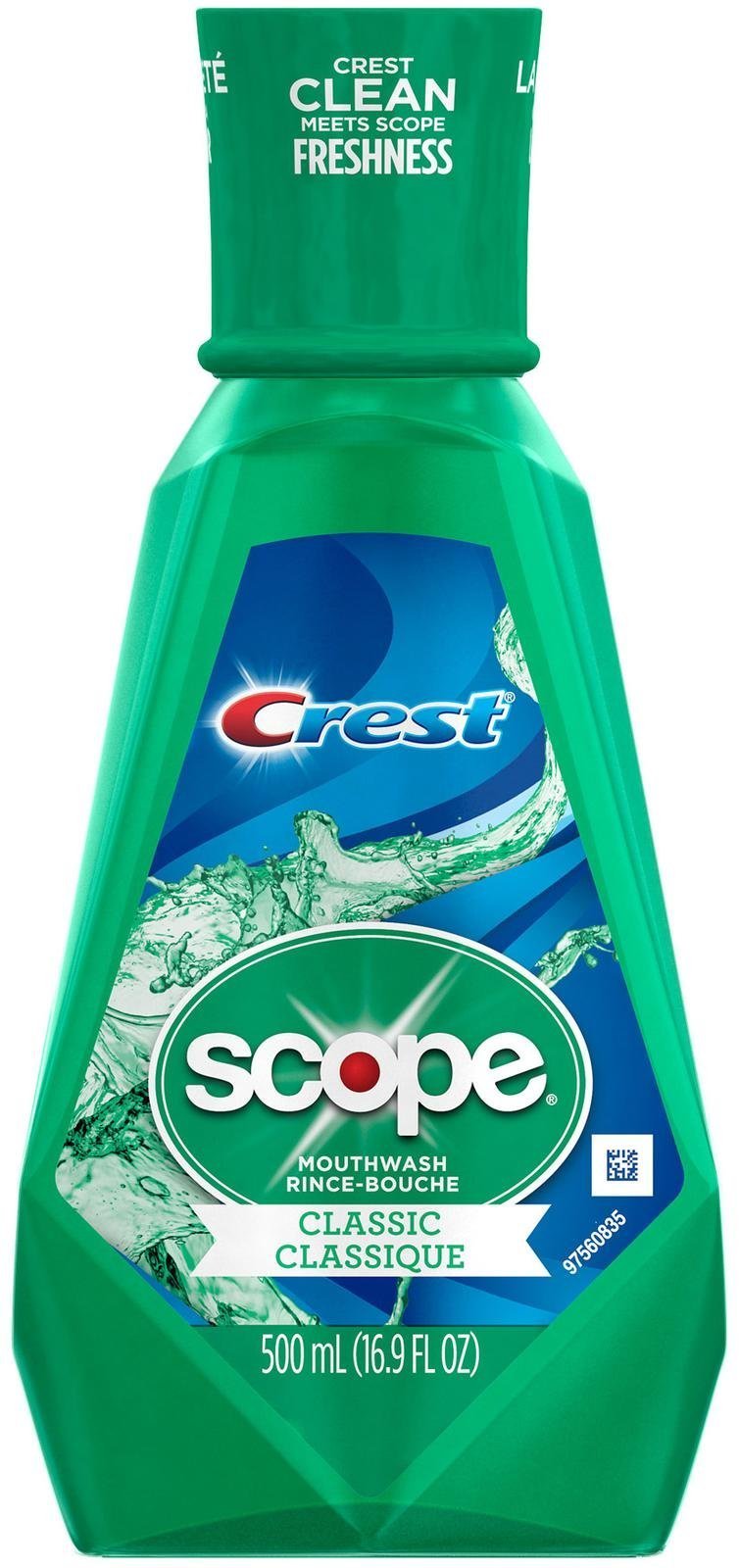 Crest Scope Classic Mouthwash Original Formula, 16.9 Fl Oz