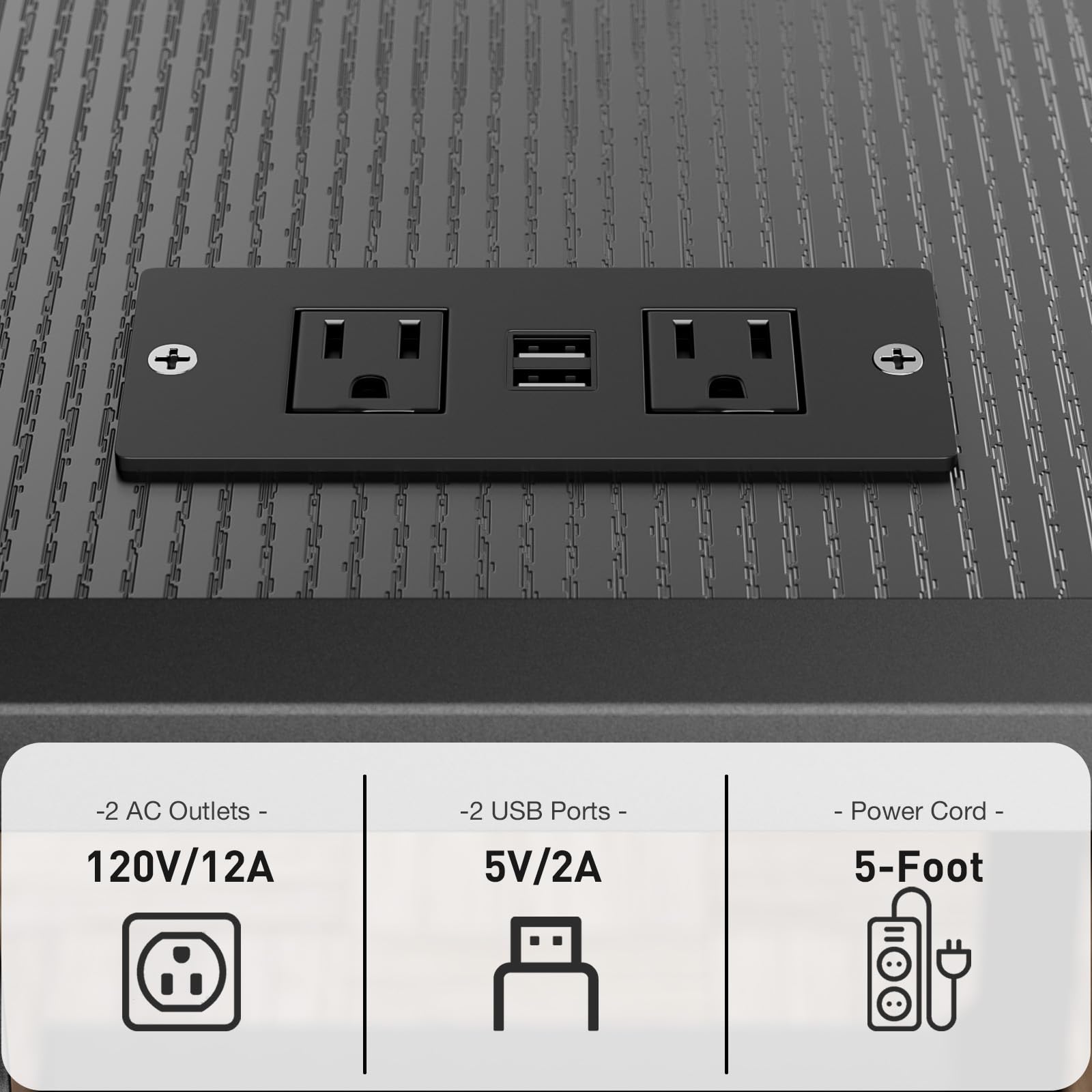 JANE EYRE Computer Tower Stand - Adjustable PC Tower Stand CPU Holder Cart with Charging Station for Office Home Classroom,23.03"-28.3" H, black