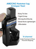 AMZCNC Hammer Lug Crimper Tool - 0000 AWG Battery and Welding Cables( 8 AWG TO 4/0 Wire Gauge)