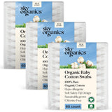 Sky Organics - Organic Cotton Swabs, 500 ct. - Ultra Soft Tips - Strong & Durable - Hypoallergenic - Chlorine Free - Sustainable - with Ebook - Natural, Vegan & Cruelty Free - Skin Care & Self Care