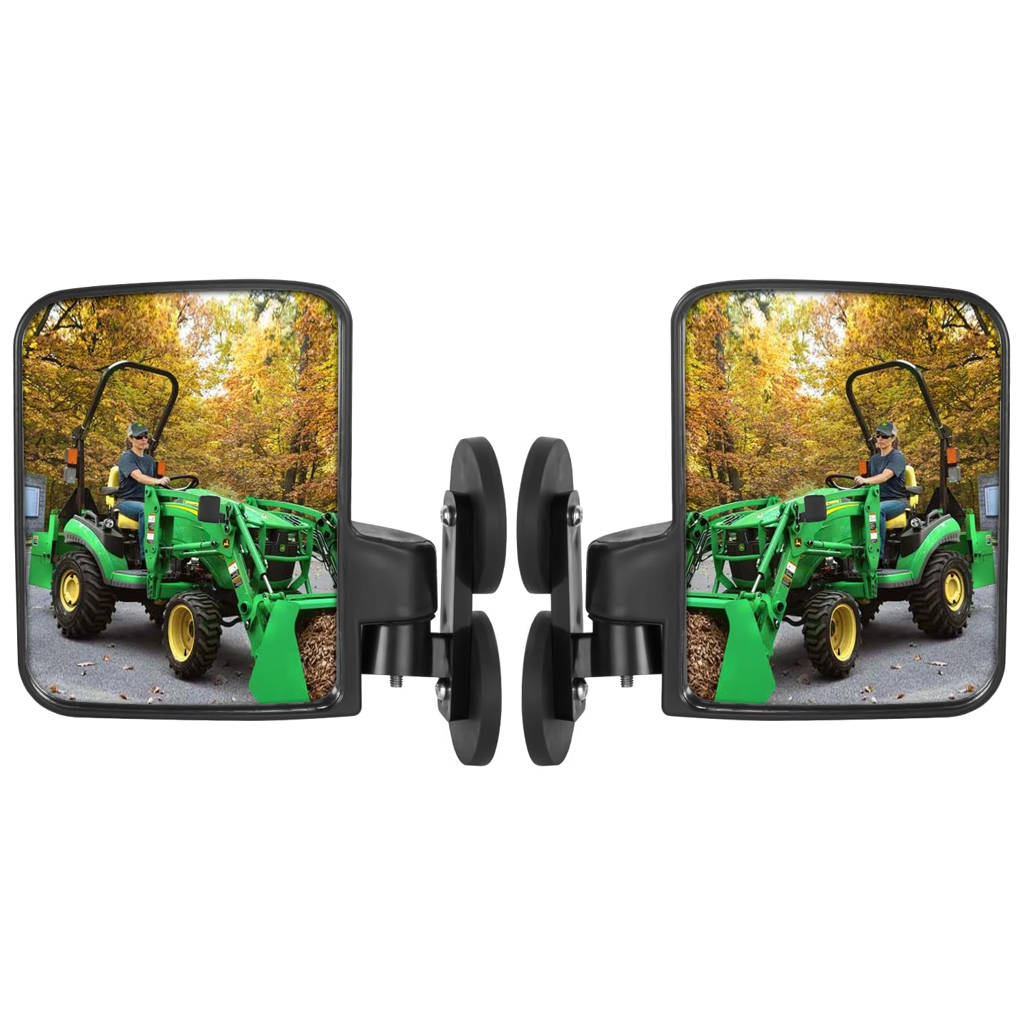 Universal Tractor Mirrors, Strong Magnetic Tractor Side Mirrors Compatible with Kubota B BX Mahindra John Deere Tractor Accessories