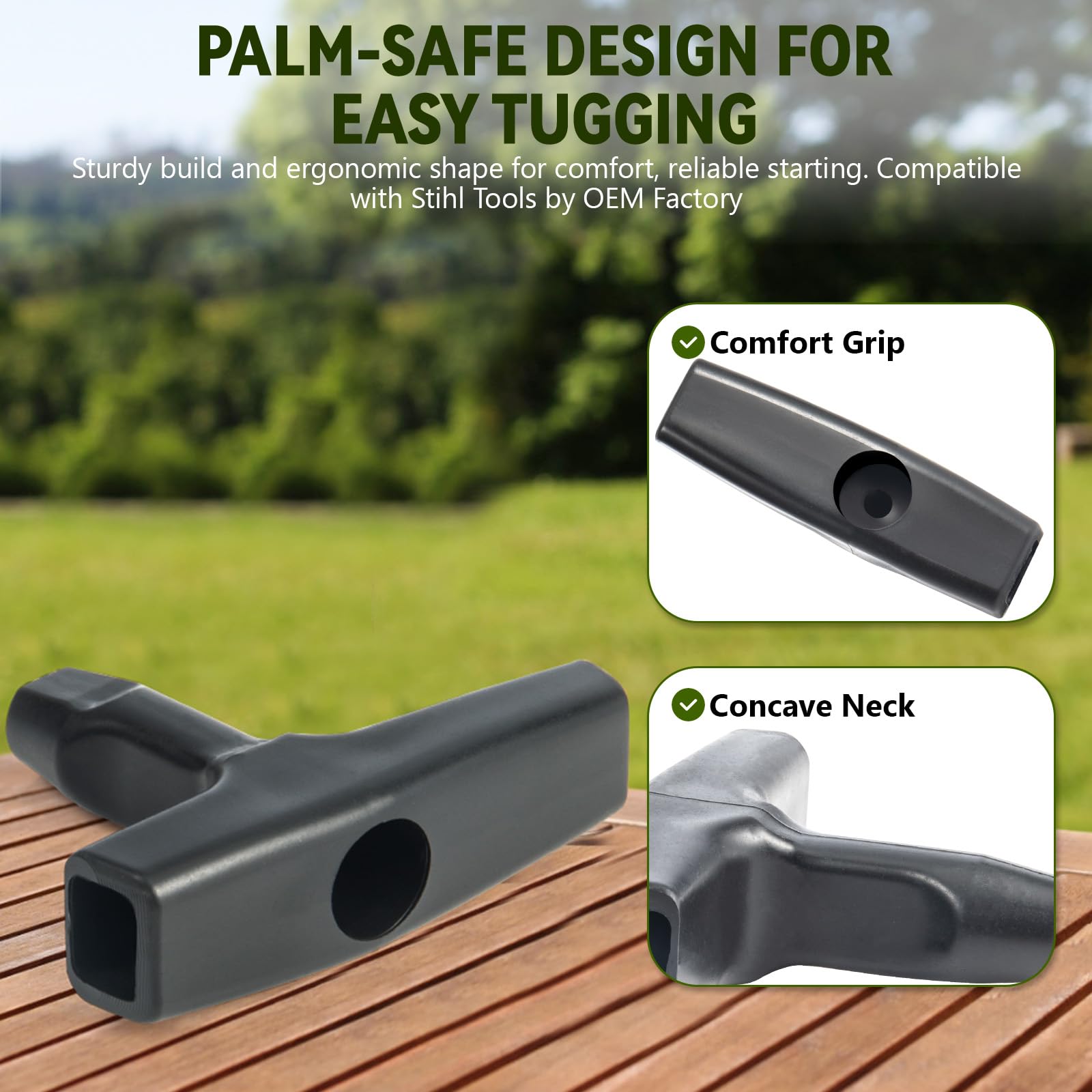 3 Pack, 10 ft x 9/64" (3.5mm) Pull Cord Rope with Handle, Premium Starter Rope with High Tensile Strength, Universal Pull Cord Replacement for Lawn Mower, Generator, Chainsaw, and Small Engine