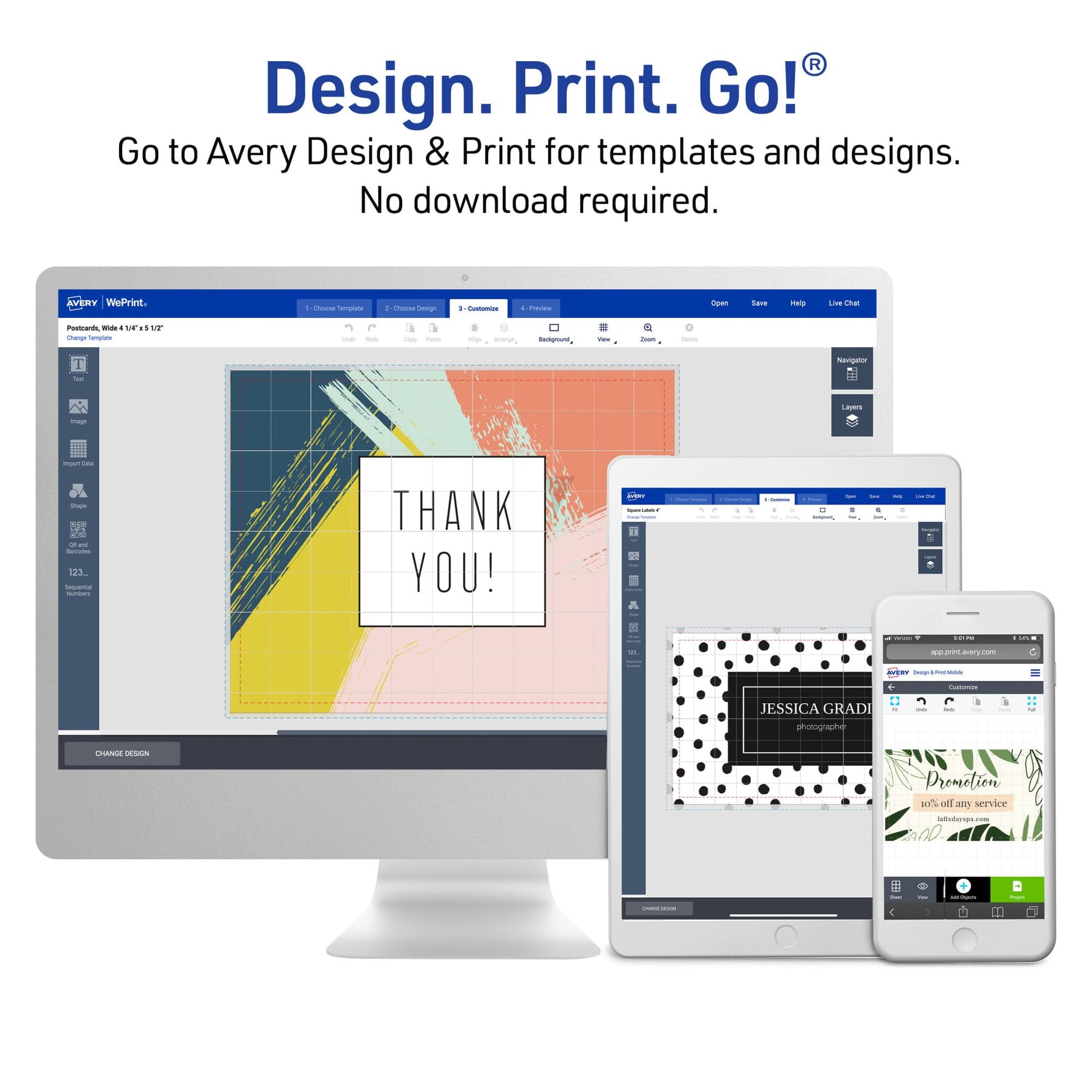 Avery Printable Tent Cards with Sure Feed Technology, 2" x 3.5", White, 160 Blank Place Cards for Laser or Inkjet Printers (5302)