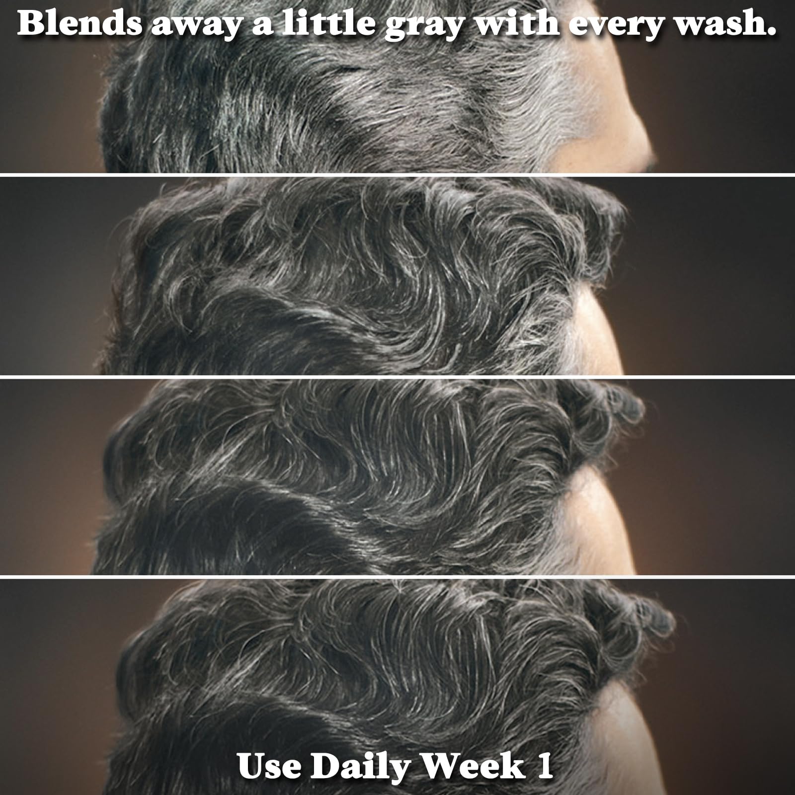 Just for Men Control GX Grey Reducing Shampoo, Gradual Hair Color with Keratin for Stronger Thicker and Healthier Looking Hair, 4 Fl Oz - Pack of 1 (Packaging May Vary)