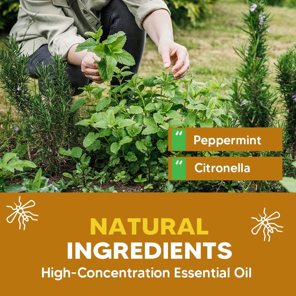 AUDQQM Mosquito Repellent for Patio, Indoor Mosquito Repellent Balls, Mosquito Control for Garage, Outdoor Yard Mosquitoes Deterrent, Mosquitoes Repellant for Room, Keep Mosquito Away for Travel-8P