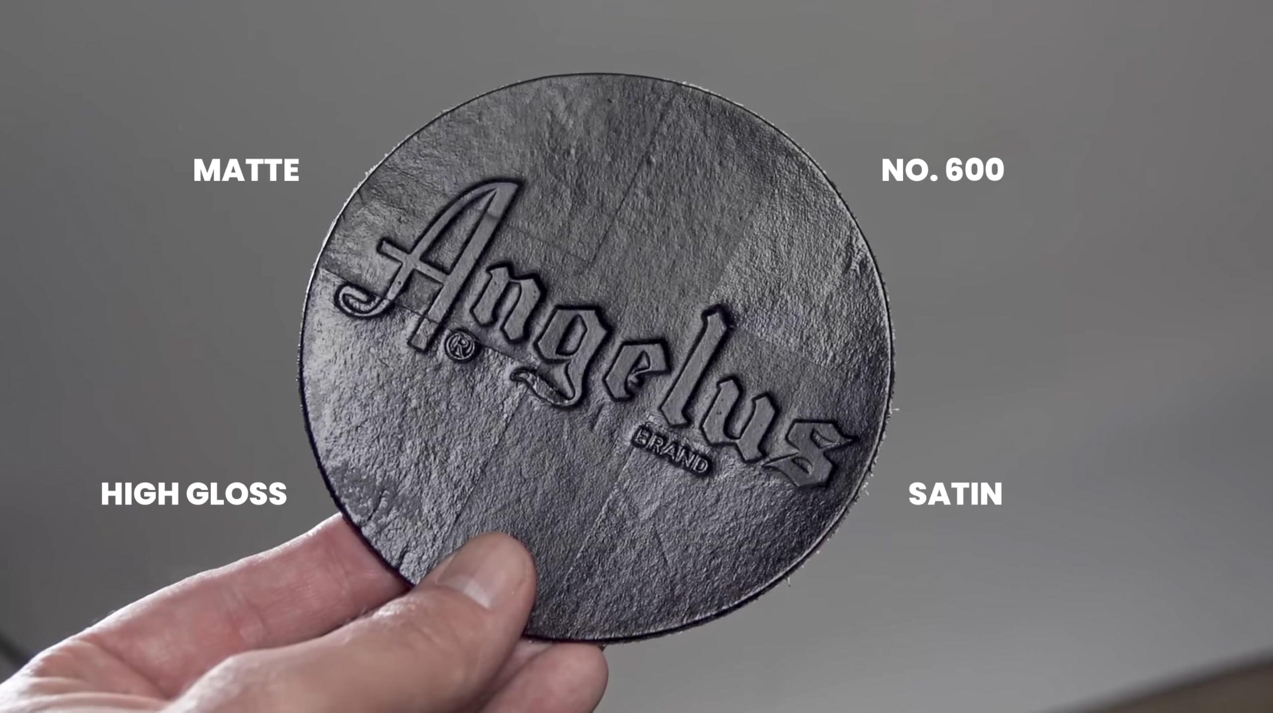 Angelus Matte Acrylic Finisher – Flexible Clear Coat for Leather Shoes, Bags, Jackets & Accessories, Matte Finish for Leather Craft & Restoration. No. 620-4 fl oz