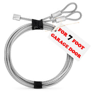 Garage Door Cables for 7 ft Door – 8 ft 6 inch Long, Heavy-Duty Steel Galvanized Cables Pack of 2 | Rust-Proof Corrosion-Resistant Garage Door Cable Replacement Kit, Halloween Skeleton Accessories