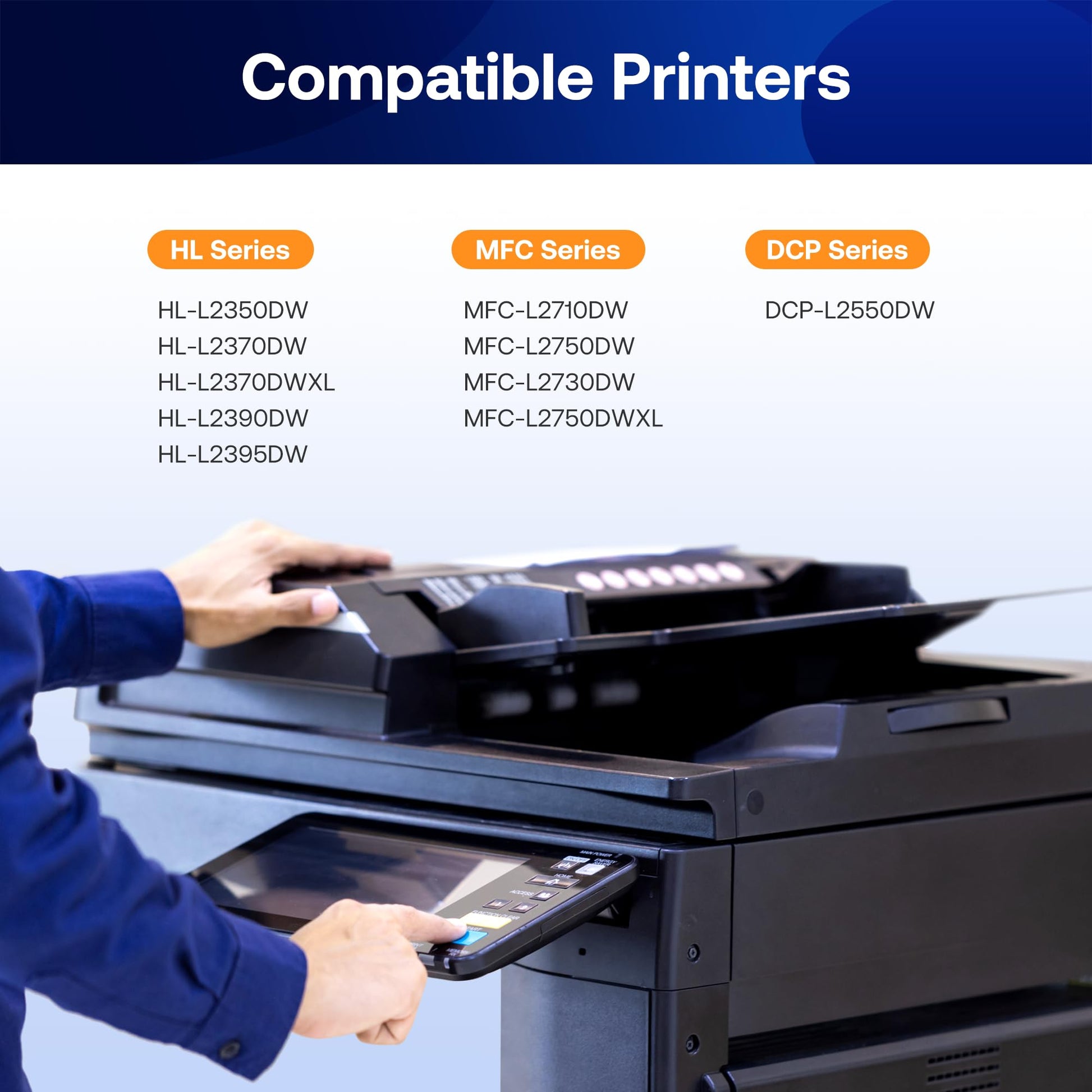TN760 Toner Cartridge and DR730 Drum Unit Replacement for Brother TN 760 TN-760 TN730 DR-730 to use with MFC-L2710DW MFC-L2750DW HL-L2370DW DCP-L2550DW Printer (2 Toners, 1 Drum Unit, 3 Pack)