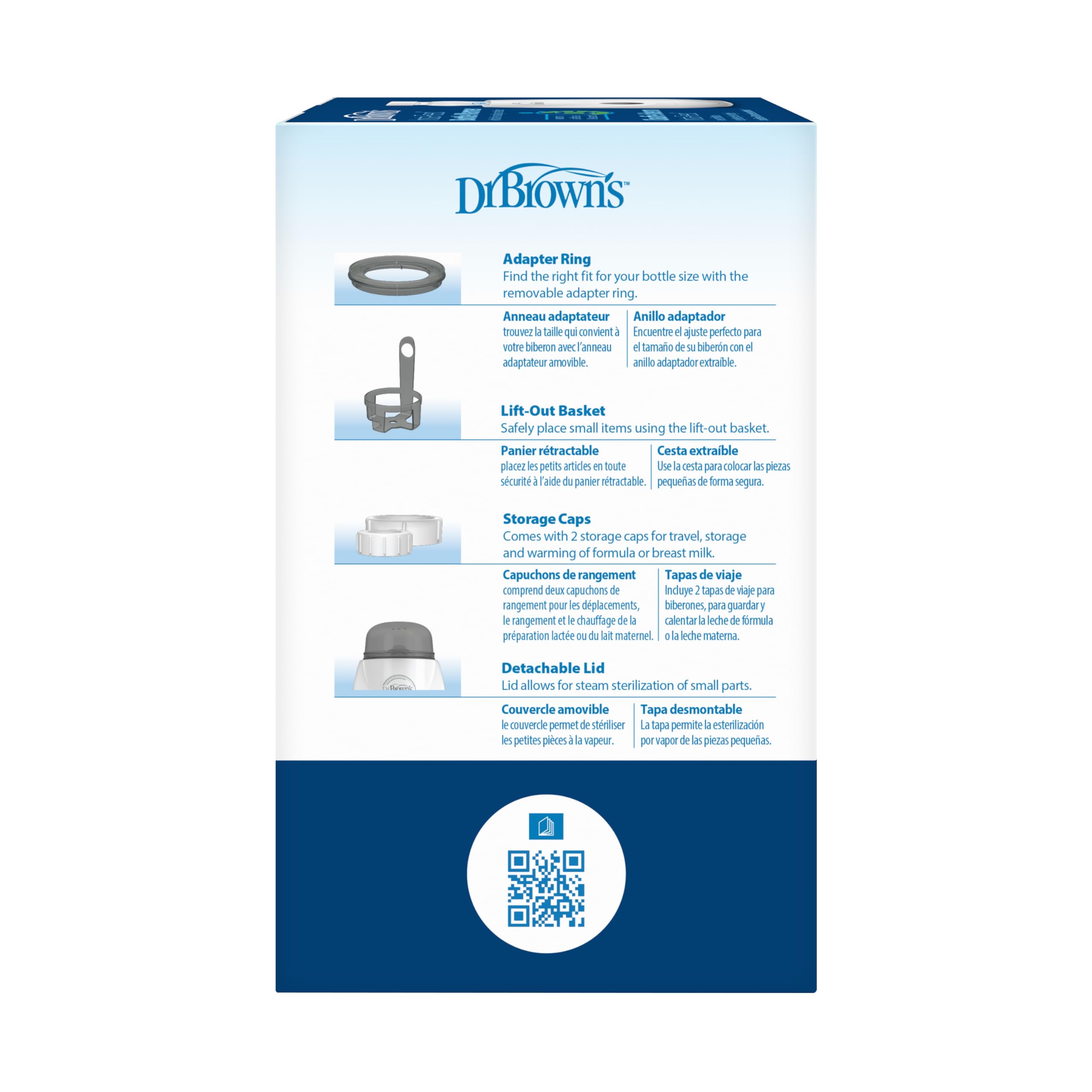 Dr. Brown's Insta-Feed Baby Bottle Warmer and Sterilizer for Baby Bottles and Baby Food Jars