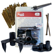 SQUEEEK NO MORE Squeaky Floor Repair Kit for Hardwood, Carpet, Vinyl & Linoleum – Complete Floor Squeak Repair Kit Includes Joist Finder Drill Bits, Tripod Fixture and 50 Counter-snap Screws