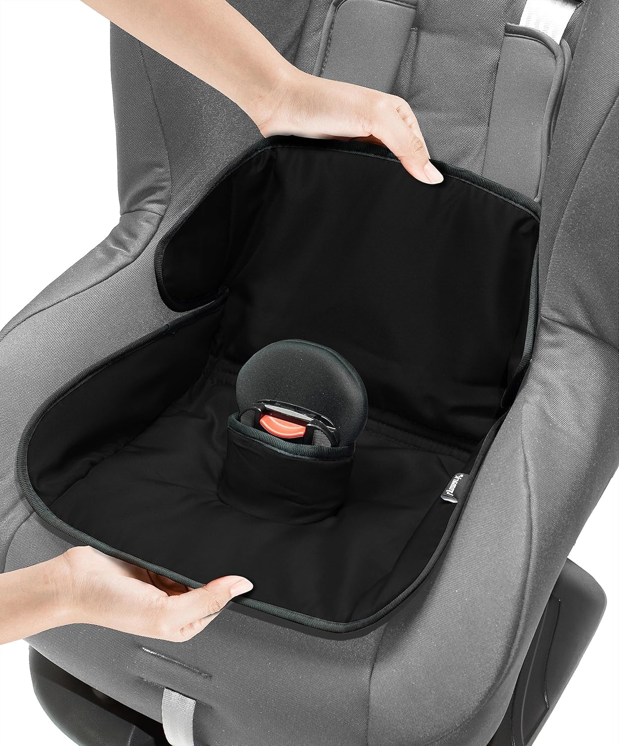 Lynmark® Piddle Pads Car Seat Potty Training Cover - Waterproof Soft Toddler and Baby Car Seat Protector Mat- Travel-Friendly Universal Machine Washable Liner for Spills, Nappy Leaks, Accidents- Black