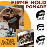 Suavecito Pomade Firme (Strong) Hold 4 Oz, 1 Pack - Strong Hold Hair Pomade For Men - Medium Shine Water Based Flake Free Hair Gel - Easy To Wash Out - All Day Hold For All Hair Styles