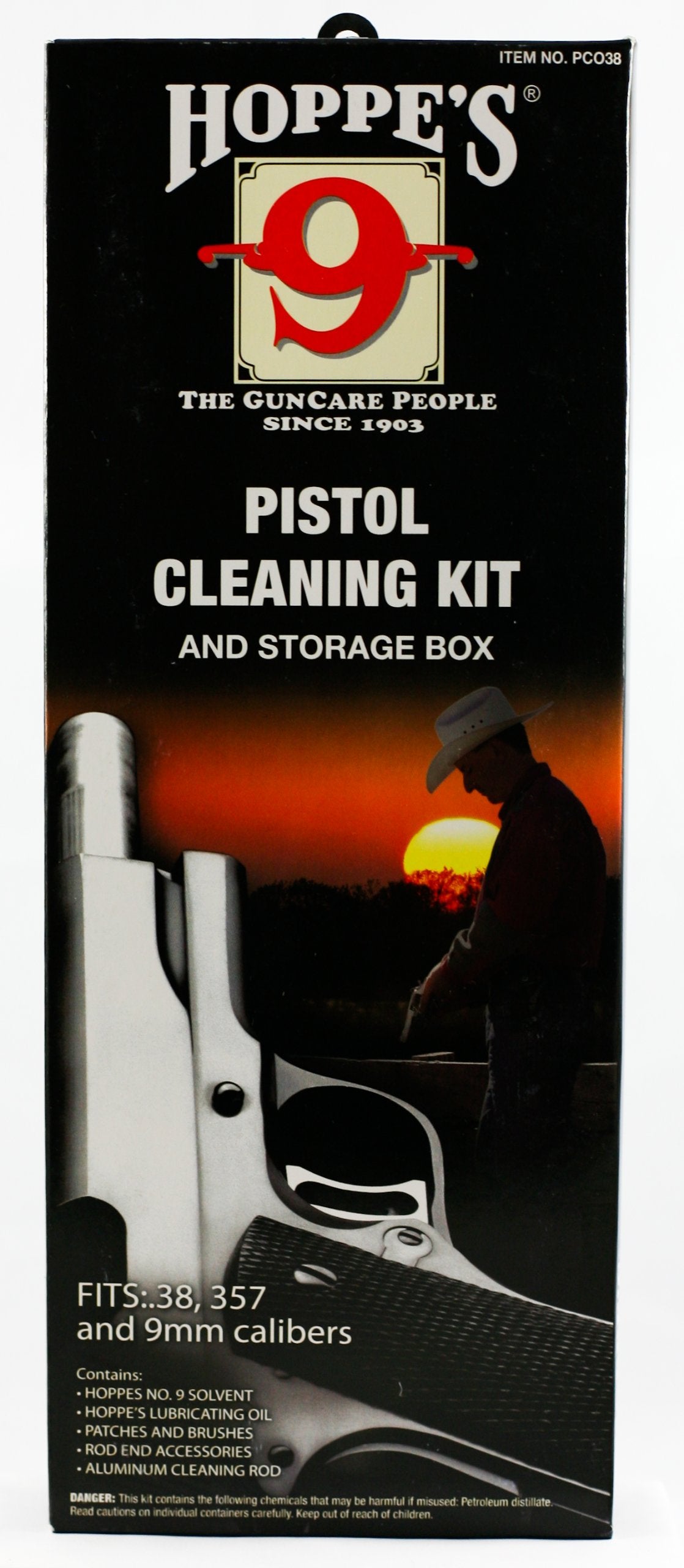 Hoppe's No. 9 Cleaning Kit with Aluminum Rod, .38/.357 Caliber, 9mm Pistol (Packaging's May Vary)