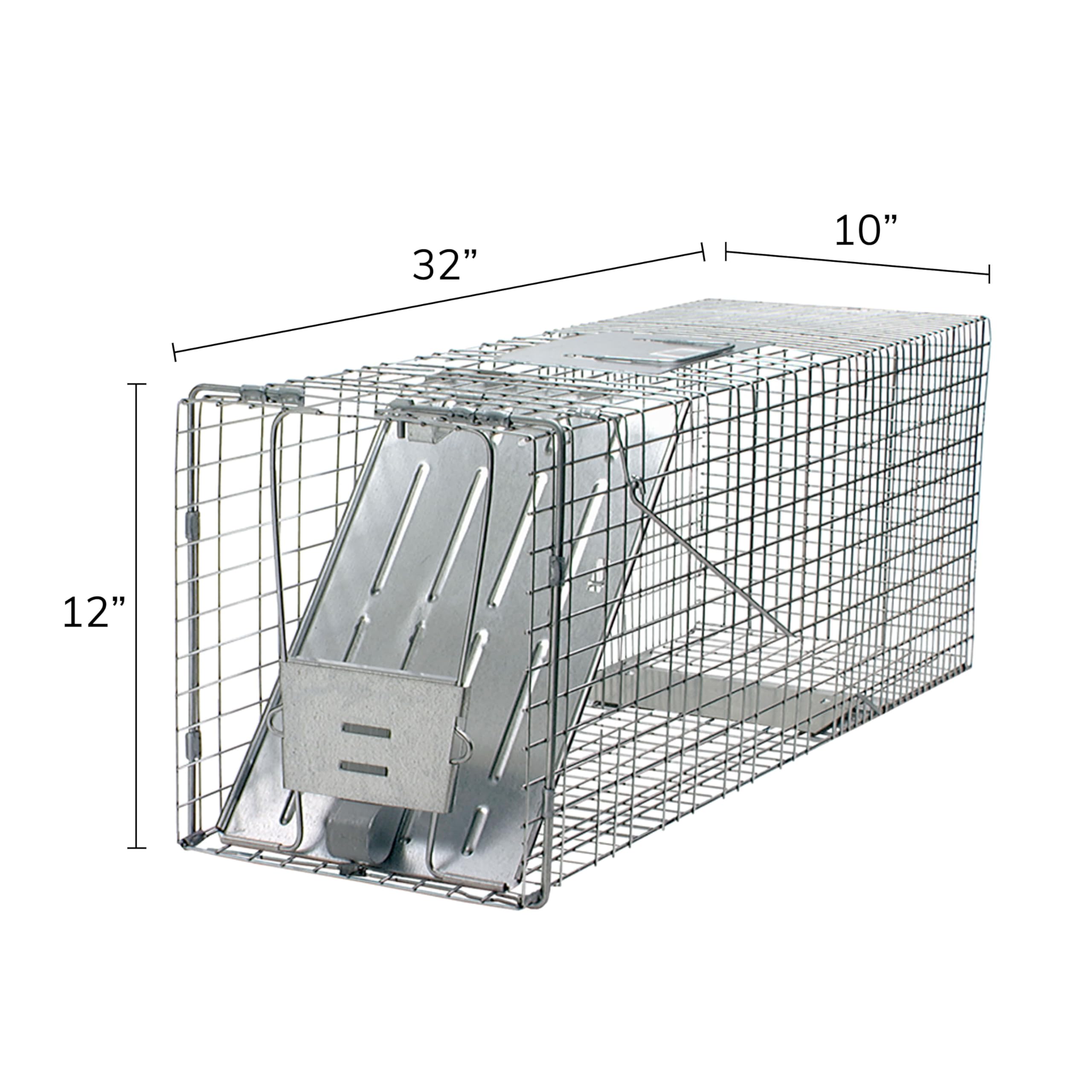 HAVAHART 1079SR Large 1-Door Humane Catch and Release Live Animal Trap Cage - Live Raccoon Trap, for Bobcats, Beavers, Dogs, & More