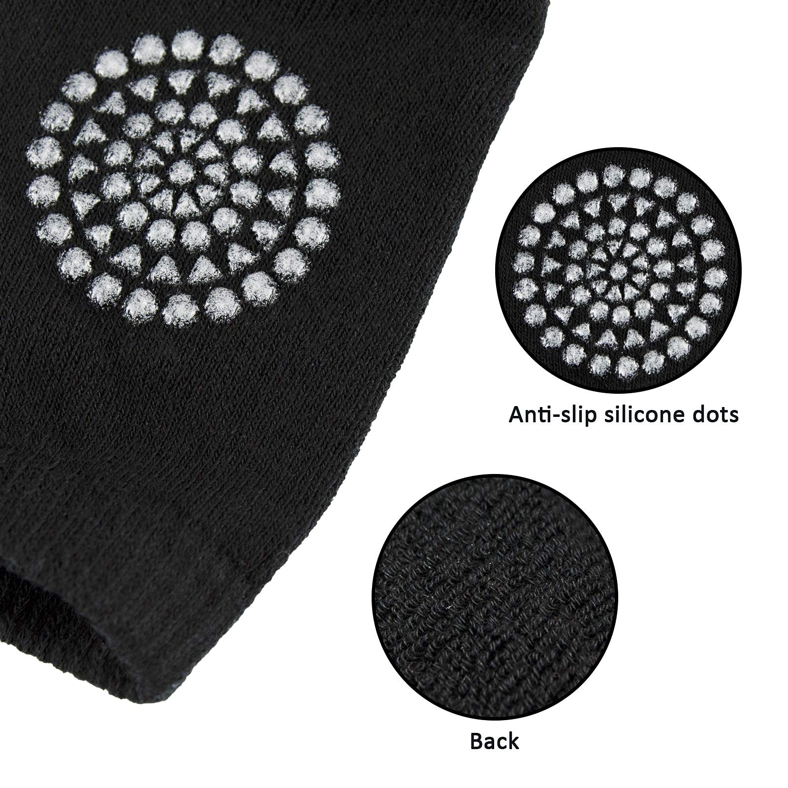Little World Baby knee Pads for Crawling - 5 Pack Anti Slip Unisex Baby Knee Protectors - Toddler Knee Pads Gift Idea for Baby