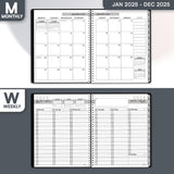 2025 Appointment Book & Planner- Ensight 8.5 x 11 inches, Large Tabbed Daily Hourly Weekly Planner, Calendar & Schedule Book 15-Minute time Slots, Business & Personal Planner Jan 2025- Dec 2025- Floral