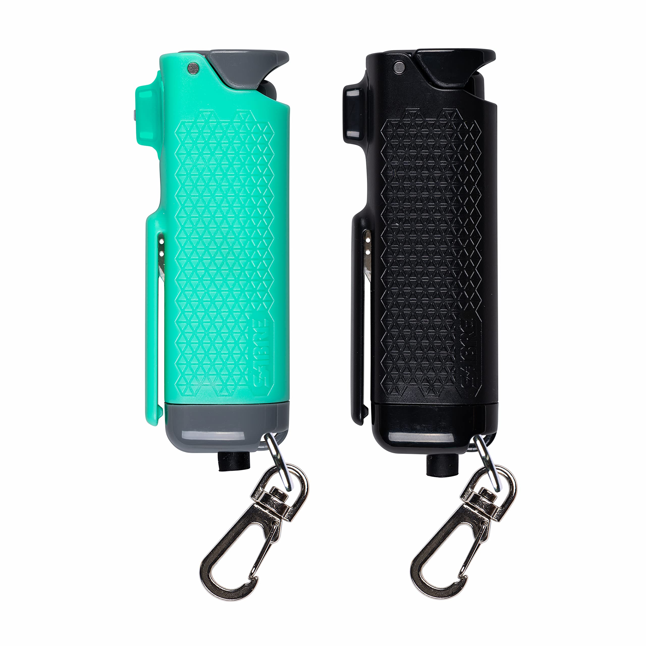 SABRE Safe Escape 3-In-1 Pepper Gel With Window Breaker Seat Belt Cutter, Maximum Strength Pepper Spray, Snap Clip Keychain for Easy Carry & Fast Access, Easy to Use Fast Flip Top Safety, 0.54 fl oz