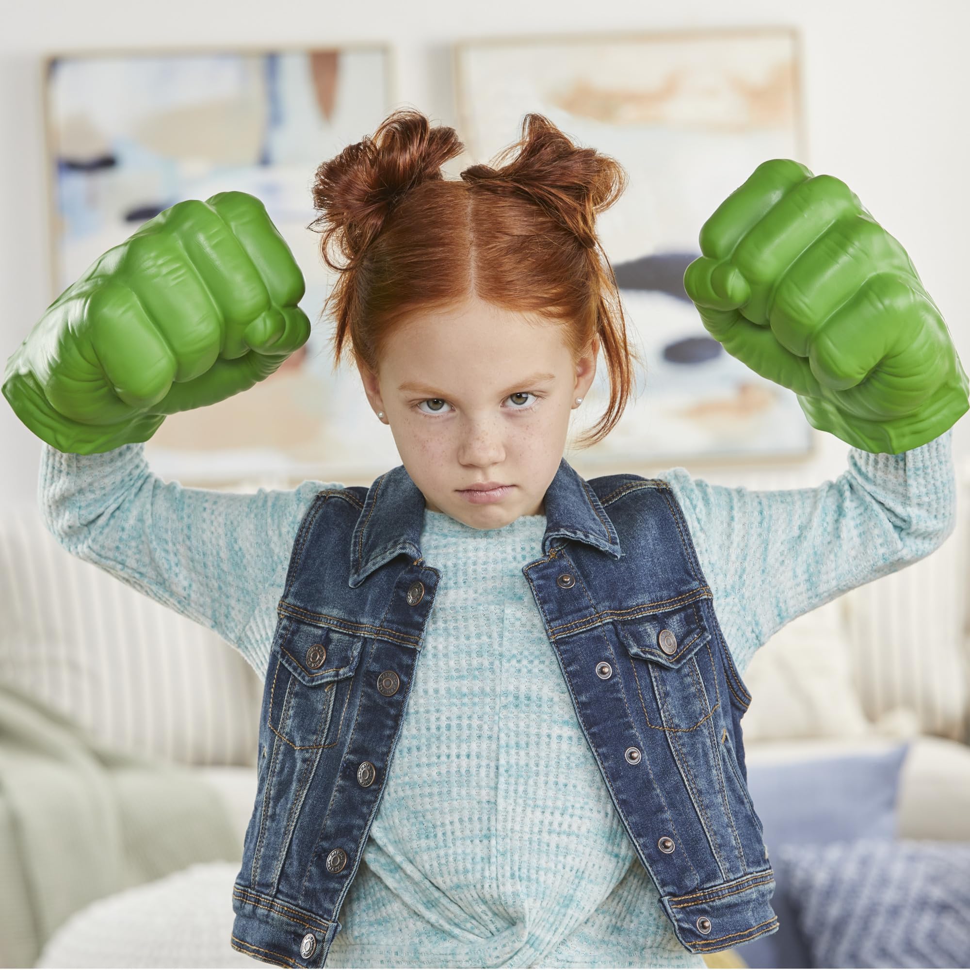 Marvel Hulk Gamma Smash Fists, Soft Foam Role Play Toy, Avengers Super Hero Toys for Kids Ages 5 and Up