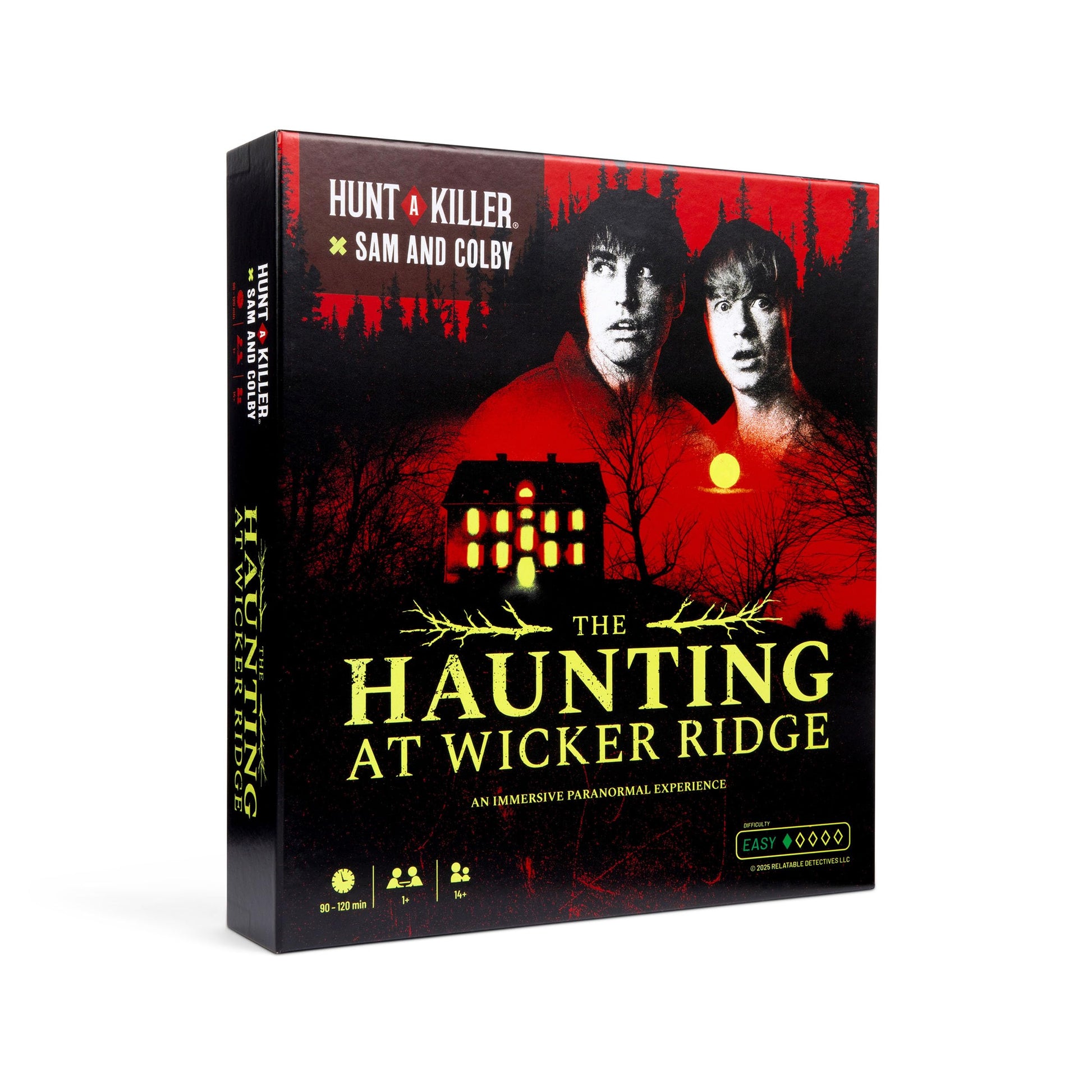 Hunt A Killer x Sam and Colby: The Haunting at Wicker Ridge – Immersive Paranormal Mystery Game, 90–120 Min Playtime, Ages 14+, Perfect for Fans of Ghost Hunting and Supernatural Thrillers