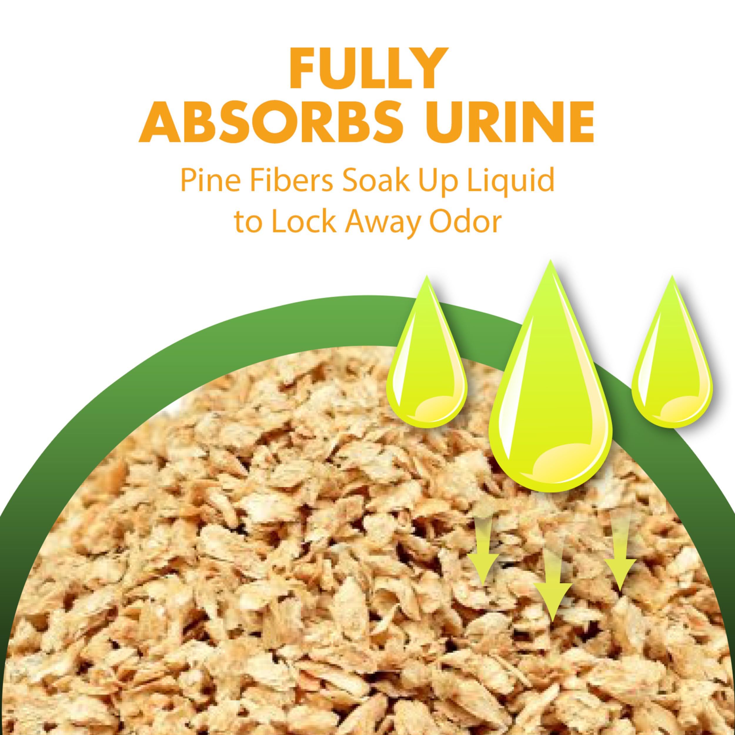 Feline Pine Platinum Non-Clumping Cat Litter, Feline Pine Cat Litter 18lb