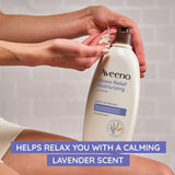 Aveeno Daily Stress Relief Body Lotion with Lavender Scent for Moisturizing , Natural Oatmeal to Calm & Relax, Non-Greasy, 12 fl. oz