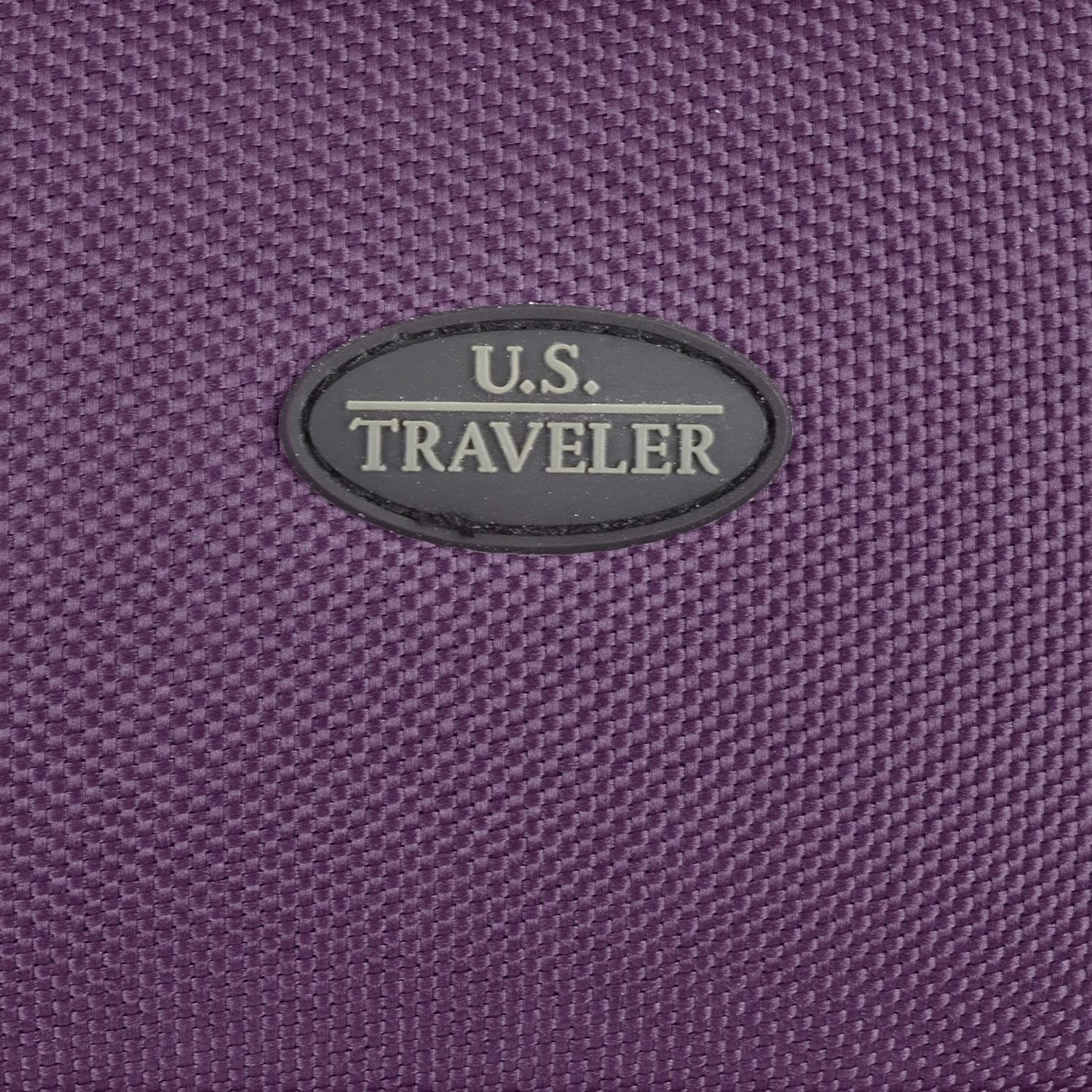 U.S. Traveler Lightweight Rolling 20" Carry On Luggage Softside Suitcase, Purple, 2 Wheel Single