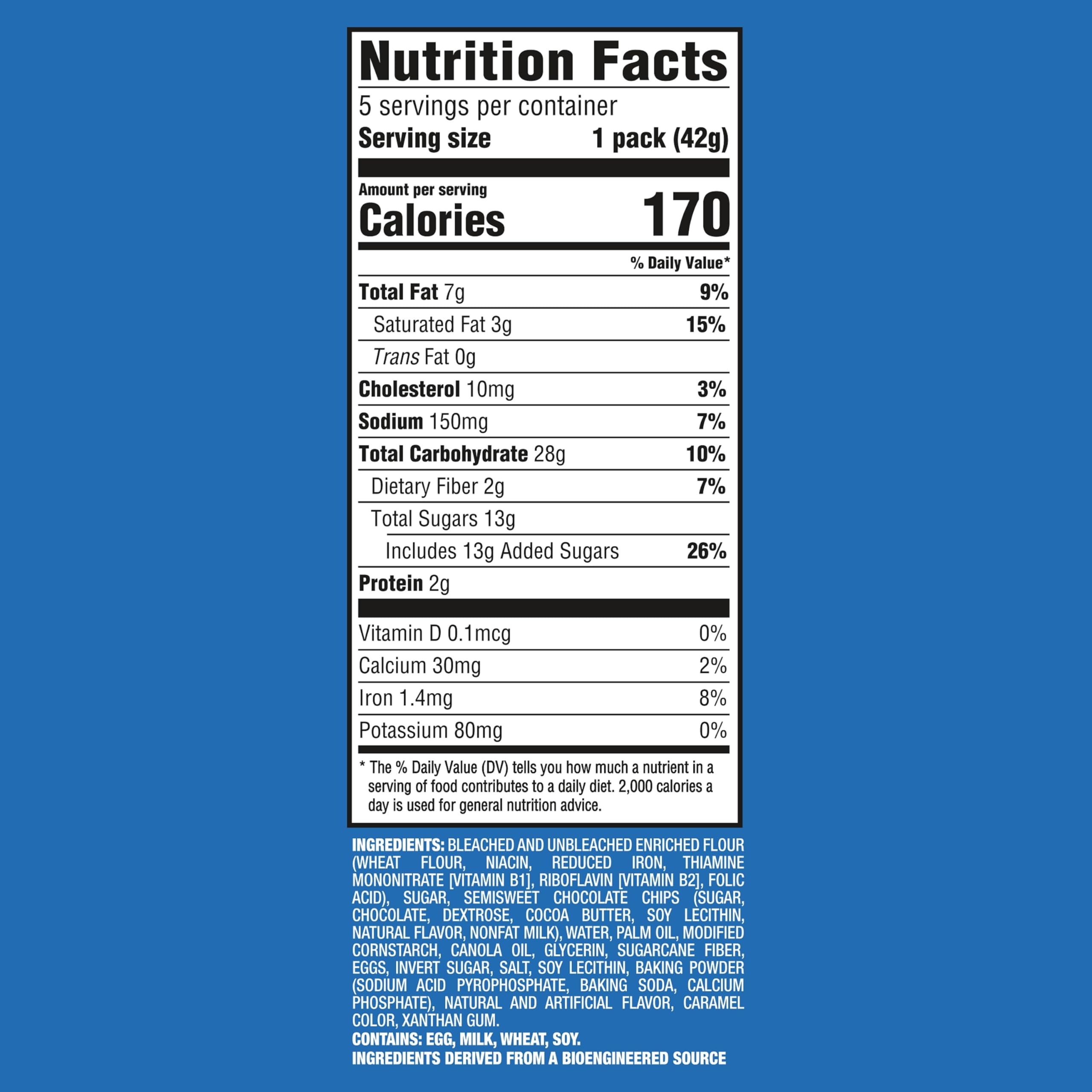 CHIPS AHOY! Baked Bites, Blondie, 5-1.5 oz Snack Packs (5 Bites per Pack)