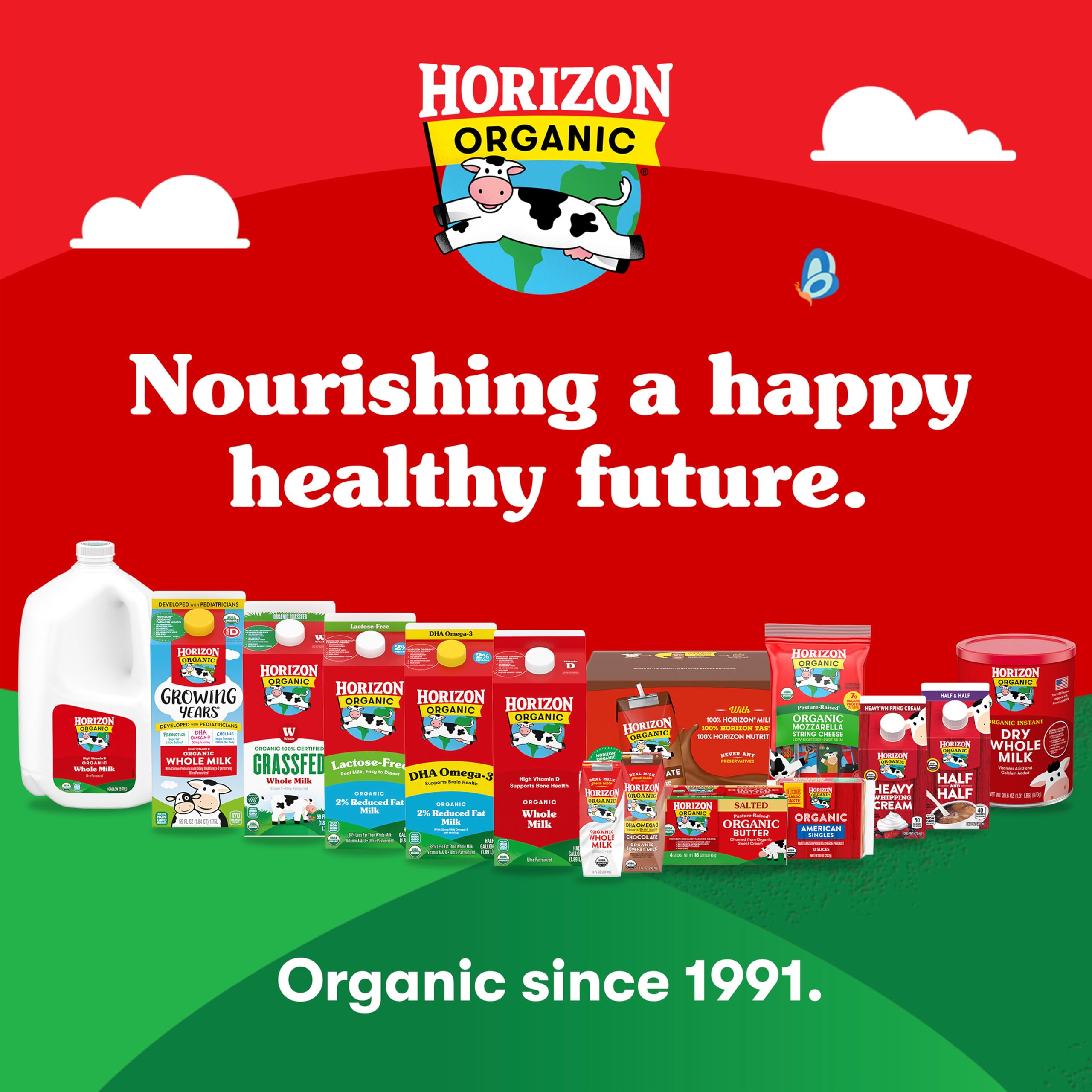 Horizon Organic Shelf-Stable 1% Lowfat Milk Boxes, Chocolate, 8 Fl Oz, 18 Pack