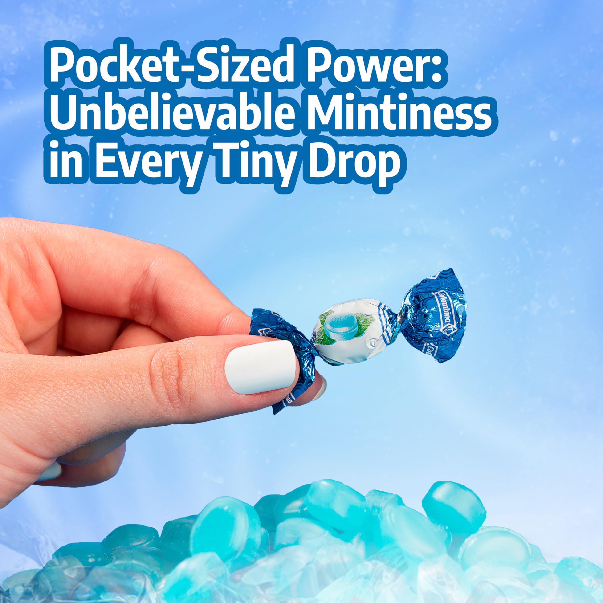 Colombina Delicate Mint Drops, Individually Wrapped Breath Saver Mini Mints, 2.2lbs (Pack of 1)