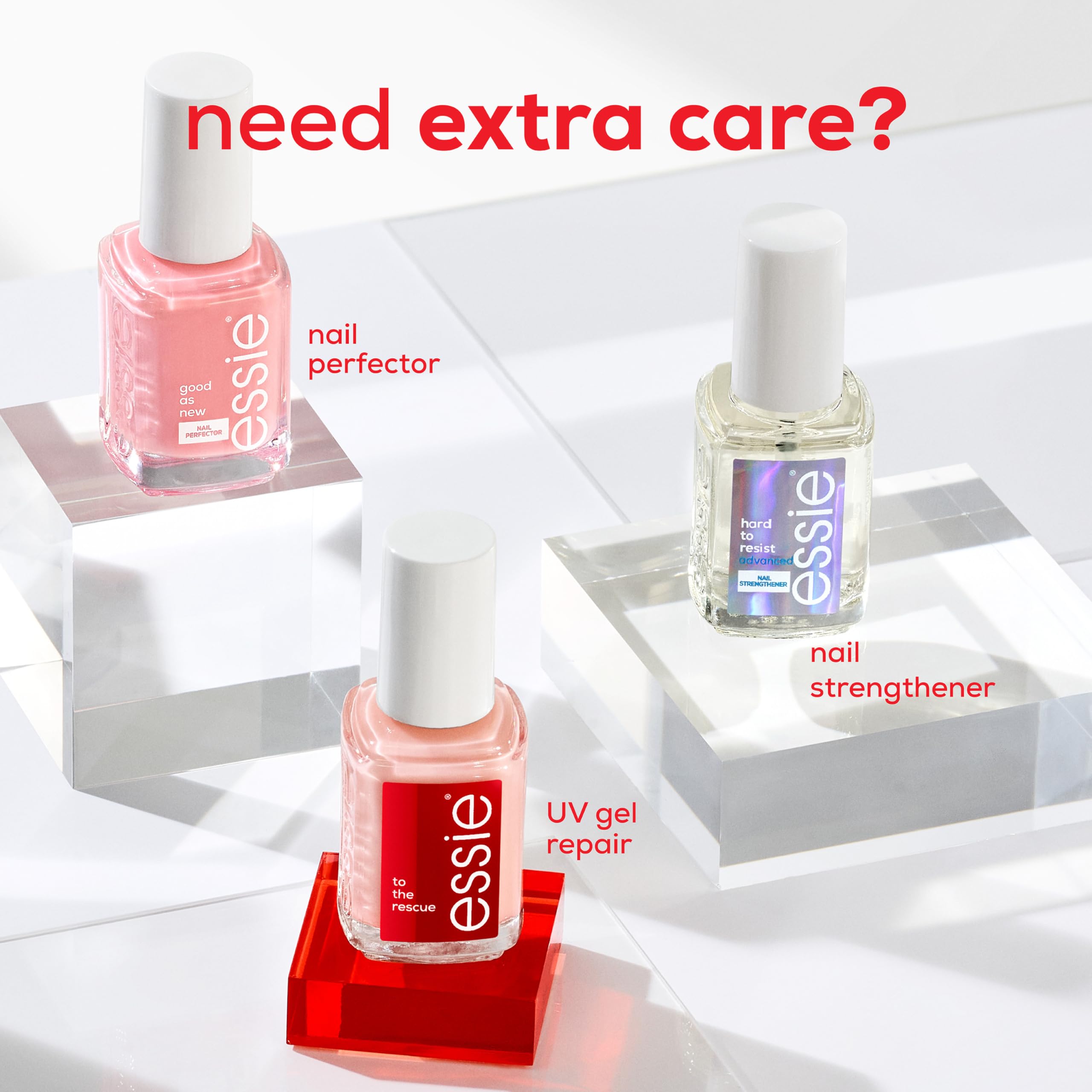 essie nail care, UV gel damage repair treatment, to the rescue nail repair base coat, 0.46 fl oz