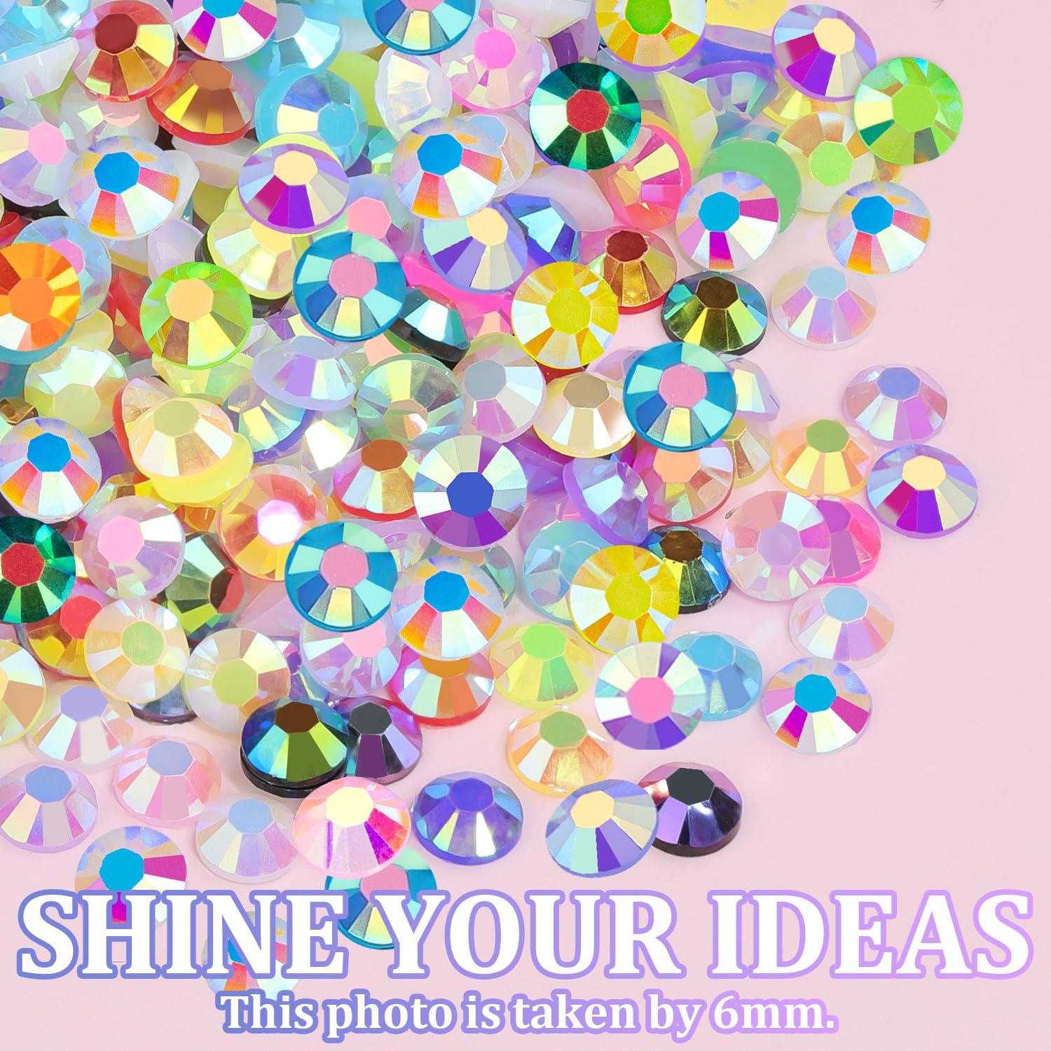 30000Pcs Resin Rhinestones with Tweezers for Crafting, Mixed-Color 3mm Bedazzling Crystal with 3Pcs 10ml B7000 Jewelry Glue for DIY Crafts Clothing Tumblers Shoes Fabric Nail Art