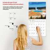 2025 Wall Calendar,Calendar 2025, November 2024 - December 2025, Wall Calendar National Parks, 12" x 24" Opened,Full Page Months Thick & Sturdy Paper for Calendar Organizing & Planning