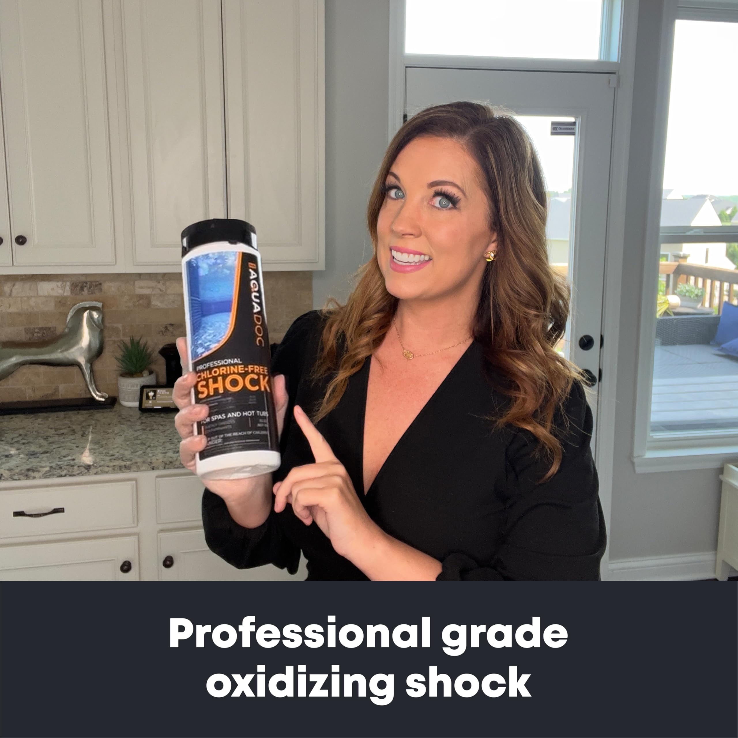 Non-Chlorine Spa Shock for Hot tub - Chlorine Free Tub Treatment & Enhanced to Assist Bromine Suitable Oxidizer Oxidizing by AquaDoc