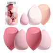 Makeup Sponge Set BS-MALL Blender Sponges 7 Pcs for Liquid, Cream, and Powder, Multi-colored with 1 Mini Makeup Sponge Pink (A-Pink）