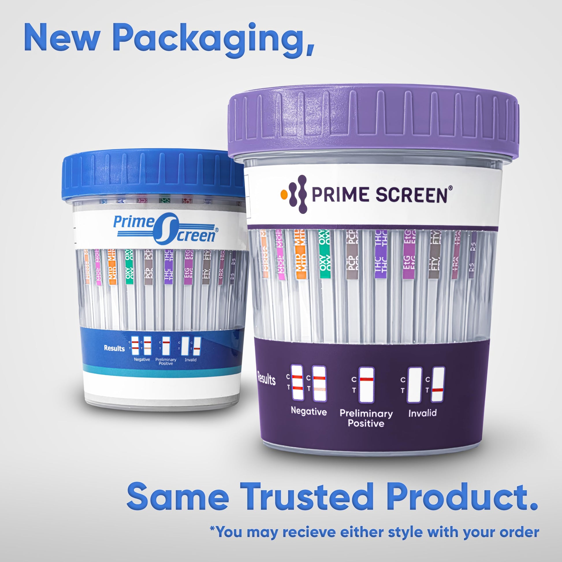 [5 pack] Prime Screen 14 Panel Urine Drug Test Cup - Instant Testing Marijuana (THC),OPI,AMP, BAR, BUP, BZO, COC, mAMP, MDMA, MTD, OXY, PCP, PPX, TCA
