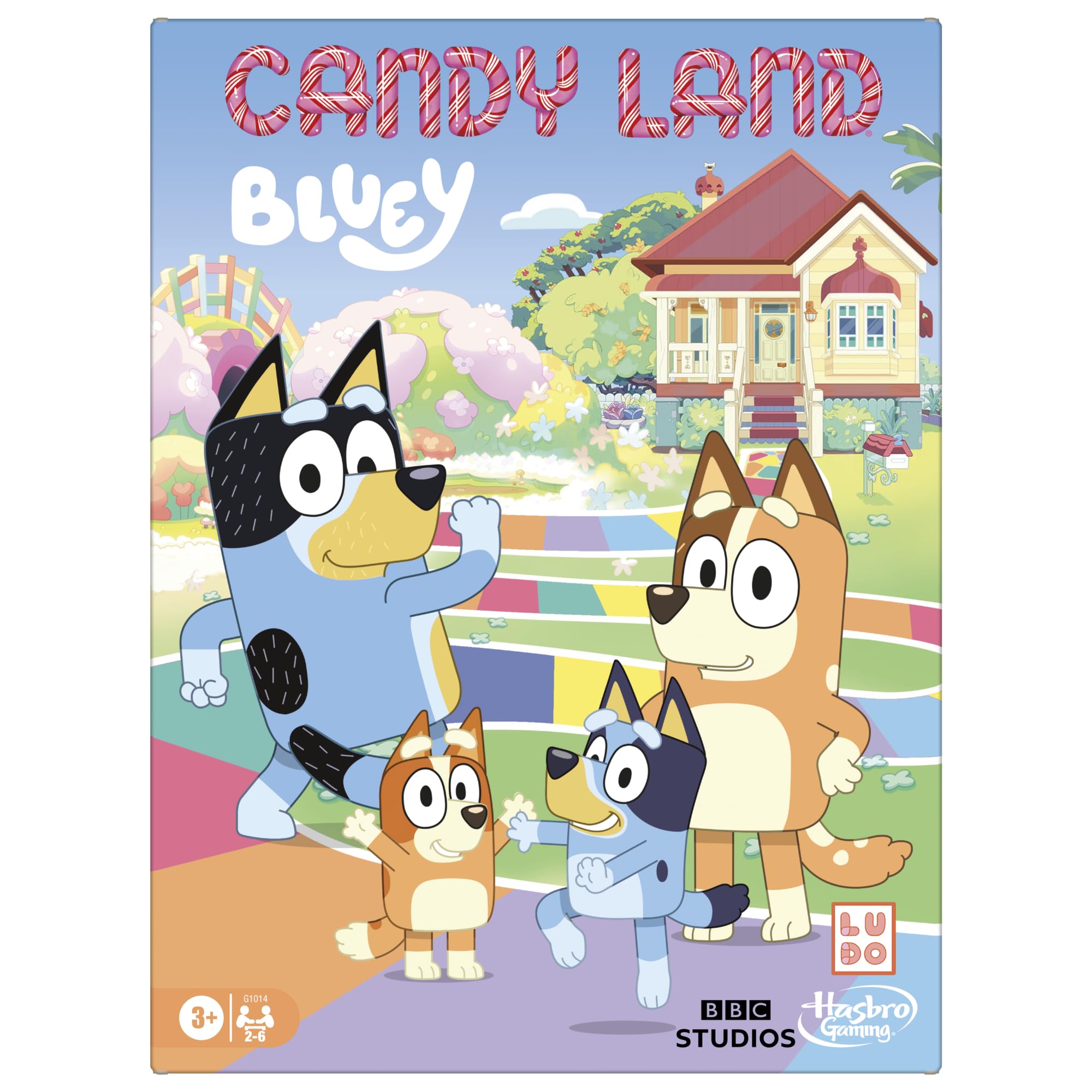 Hasbro Gaming Candy Land Bluey Edition Board Game | Ages 3 and Up | 2-6 Players | Play as Dad, Mum, Bluey, Bingo, Muffin, or Socks | Preschool Games | Kids Gifts ( Exclusive)
