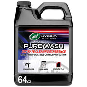 Turtle Wax 54320 Hybrid Solutions Slick-N-Slide Pure Wash, pH Neutral, Extreme Foaming Car Wash Soap, Hand Wash or Foam Cannon Application, Clay Bar Lubricant, Spot Free Clean, 64 oz