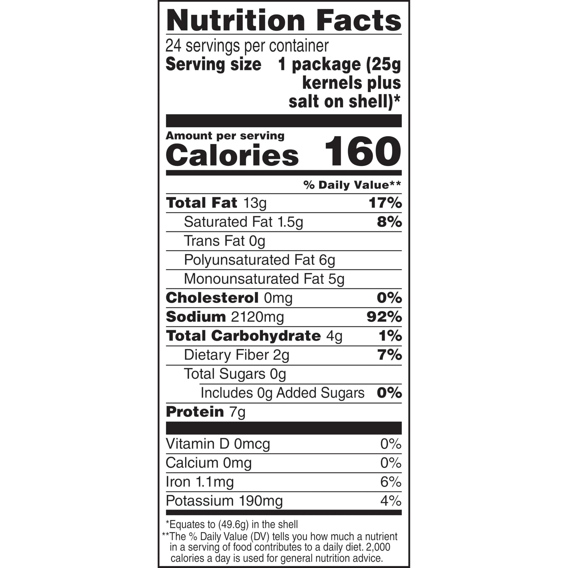 DAVID Roasted and Salted Sunflower Seeds, Original Flavor, 1.75oz. (Pack of 24)