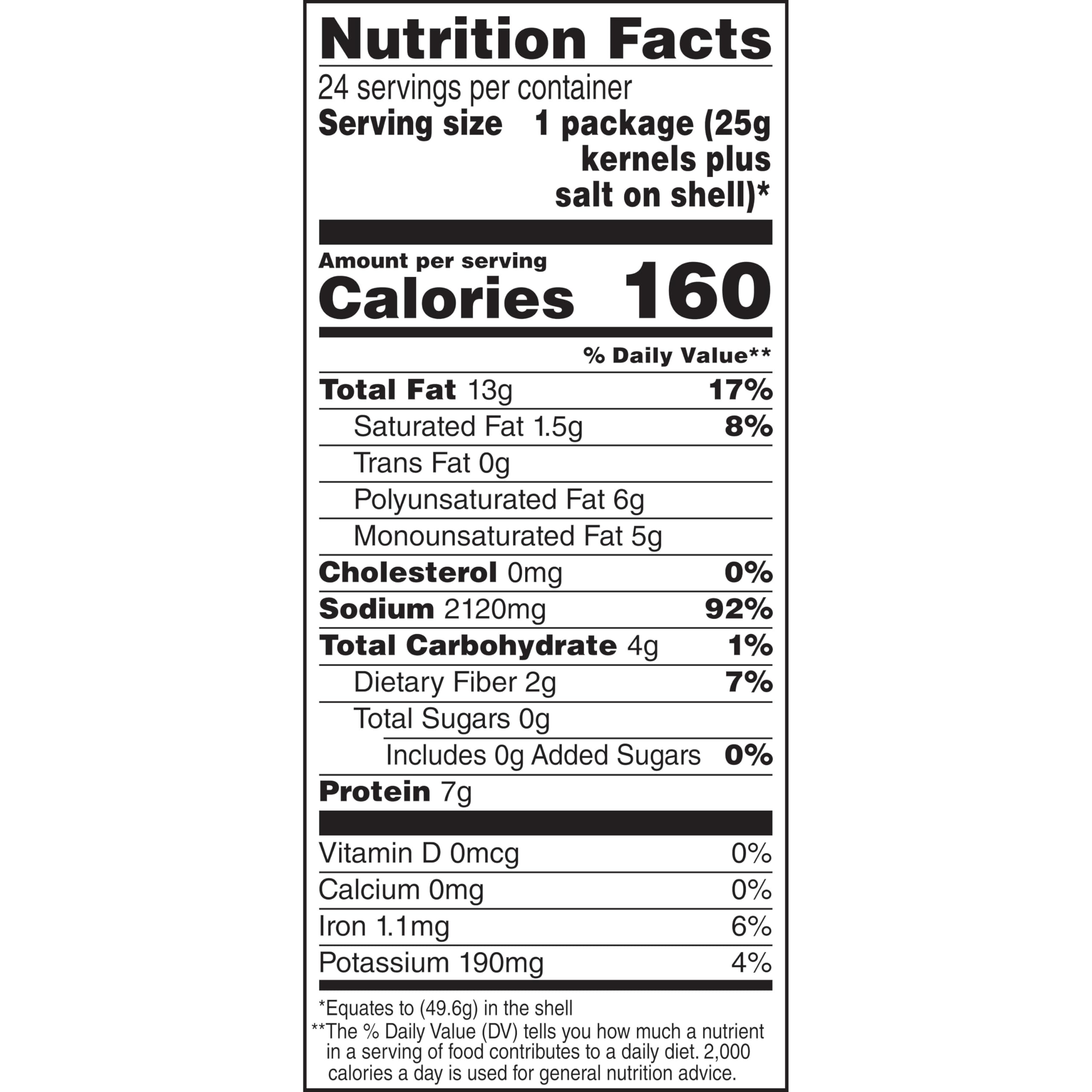 DAVID Roasted and Salted Sunflower Seeds, Original Flavor, 1.75oz. (Pack of 24)