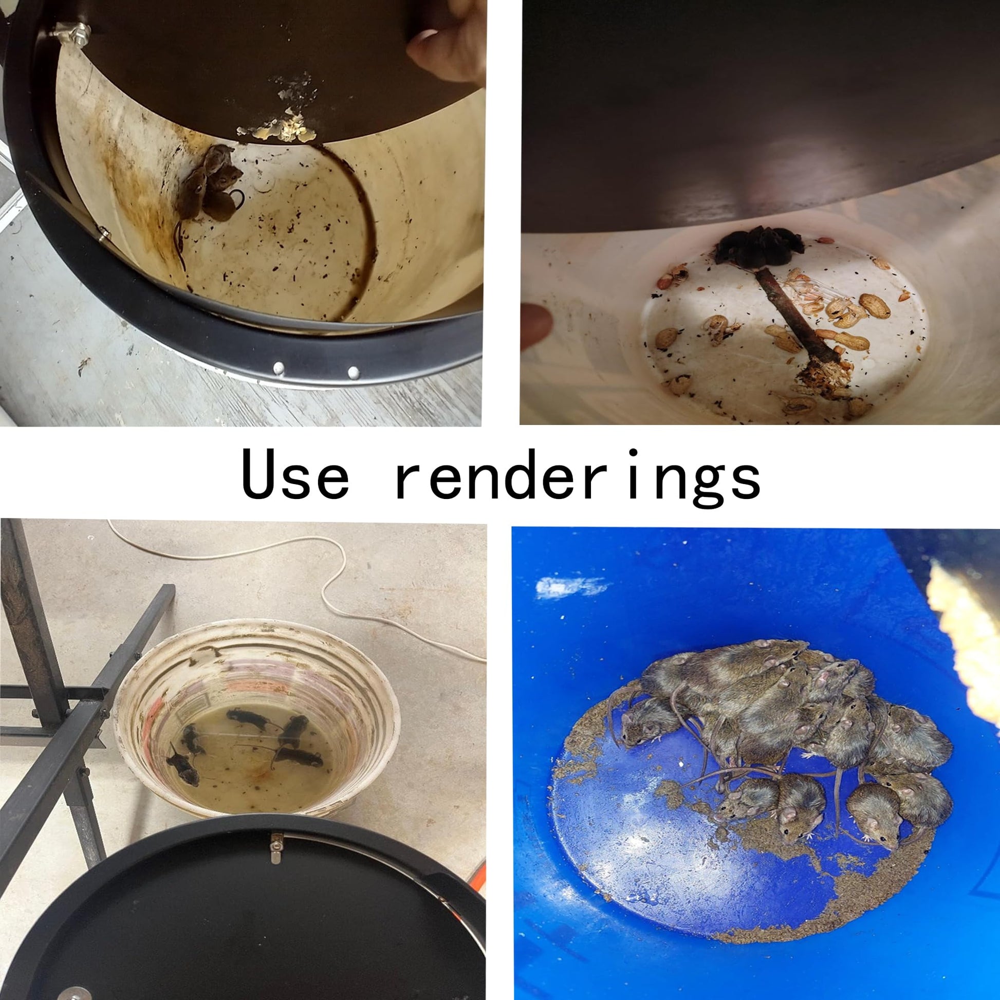 Bucket Lid Mouse Trap Metal 5 Gallon Bucket lid,Strong Metal Material That Cannot be Bitten, auto Reset, Repeat Catch, Indoor Outdoor, Reusable 5 Gallon Bucket Lid, (1Pack)