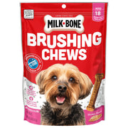 Milk-Bone Original Brushing Chews, 18 Mini Daily Dental Dog Treats (Pack of 5) Scrubbing Action Helps Clean Teeth