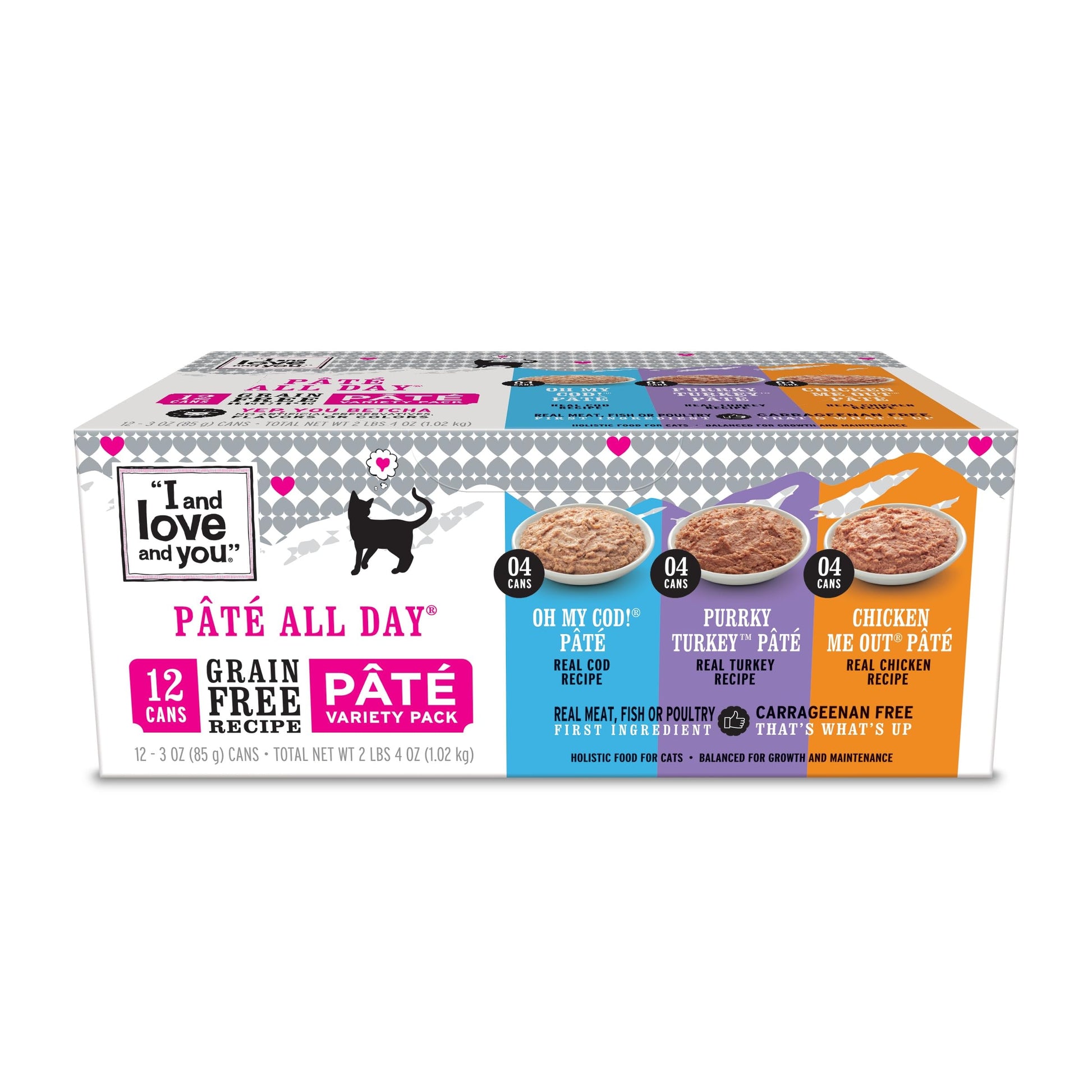 I AND LOVE AND YOU, Cat Food Variety, 3 Ounce, 12 Pack